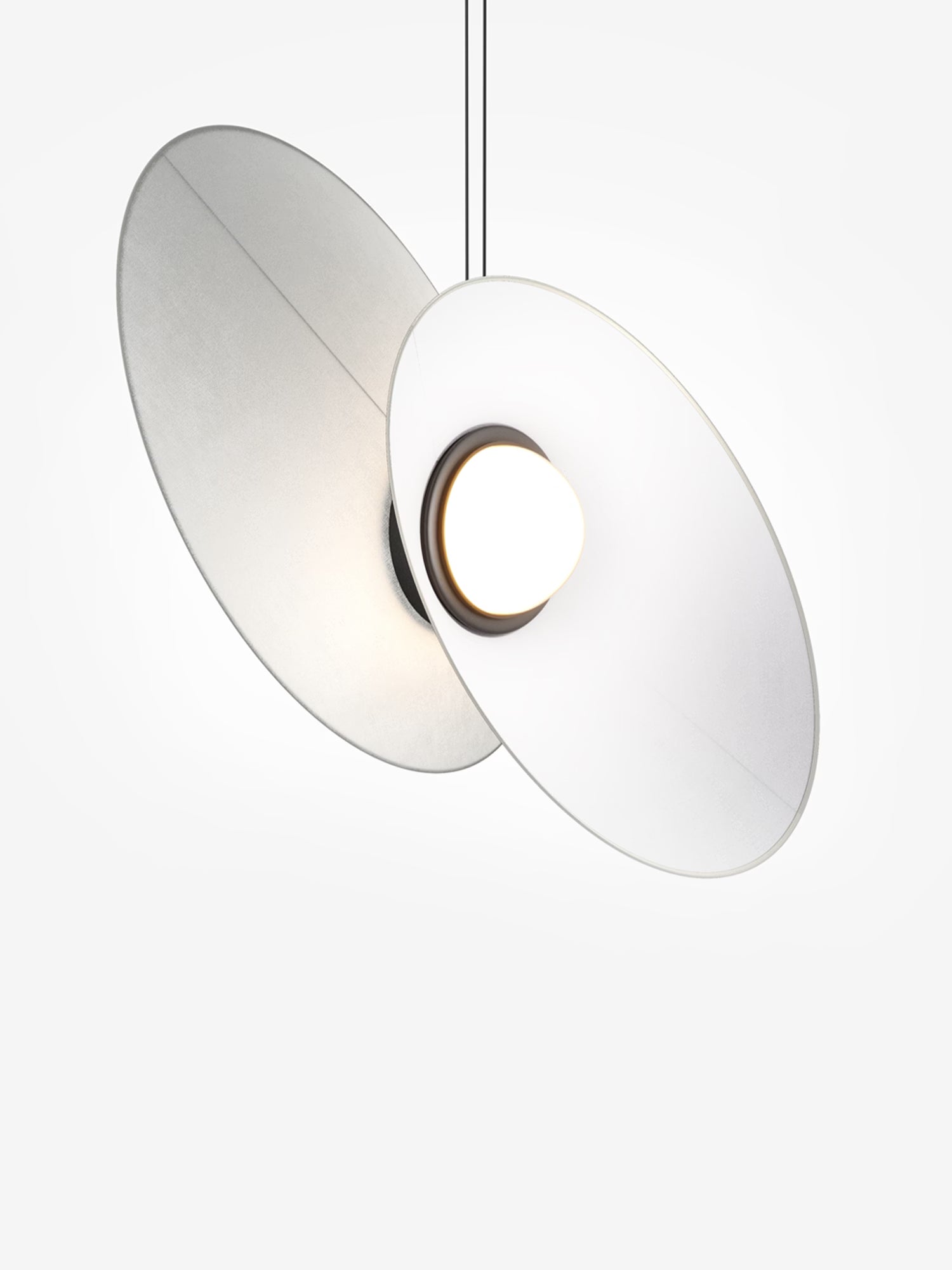 Evolution Suspension design LED avec abat-jour orientable en tissu en 3 couleurs