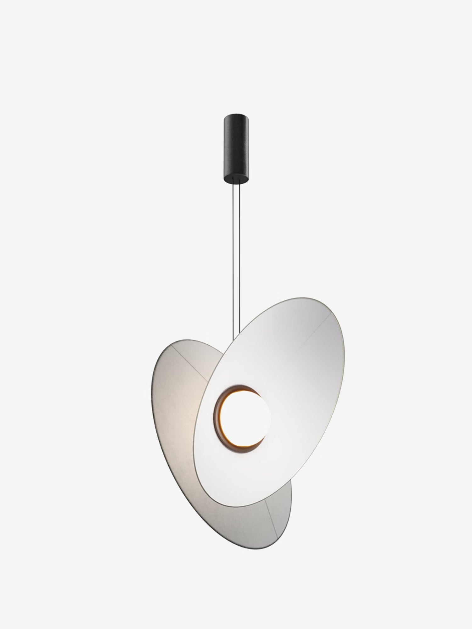 Evolution Suspension design LED avec abat-jour orientable en tissu en 3 couleurs