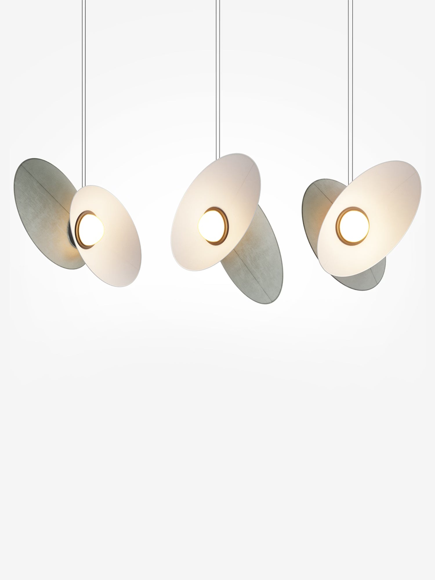 Evolution Suspension design LED avec abat-jour orientable en tissu en 3 couleurs