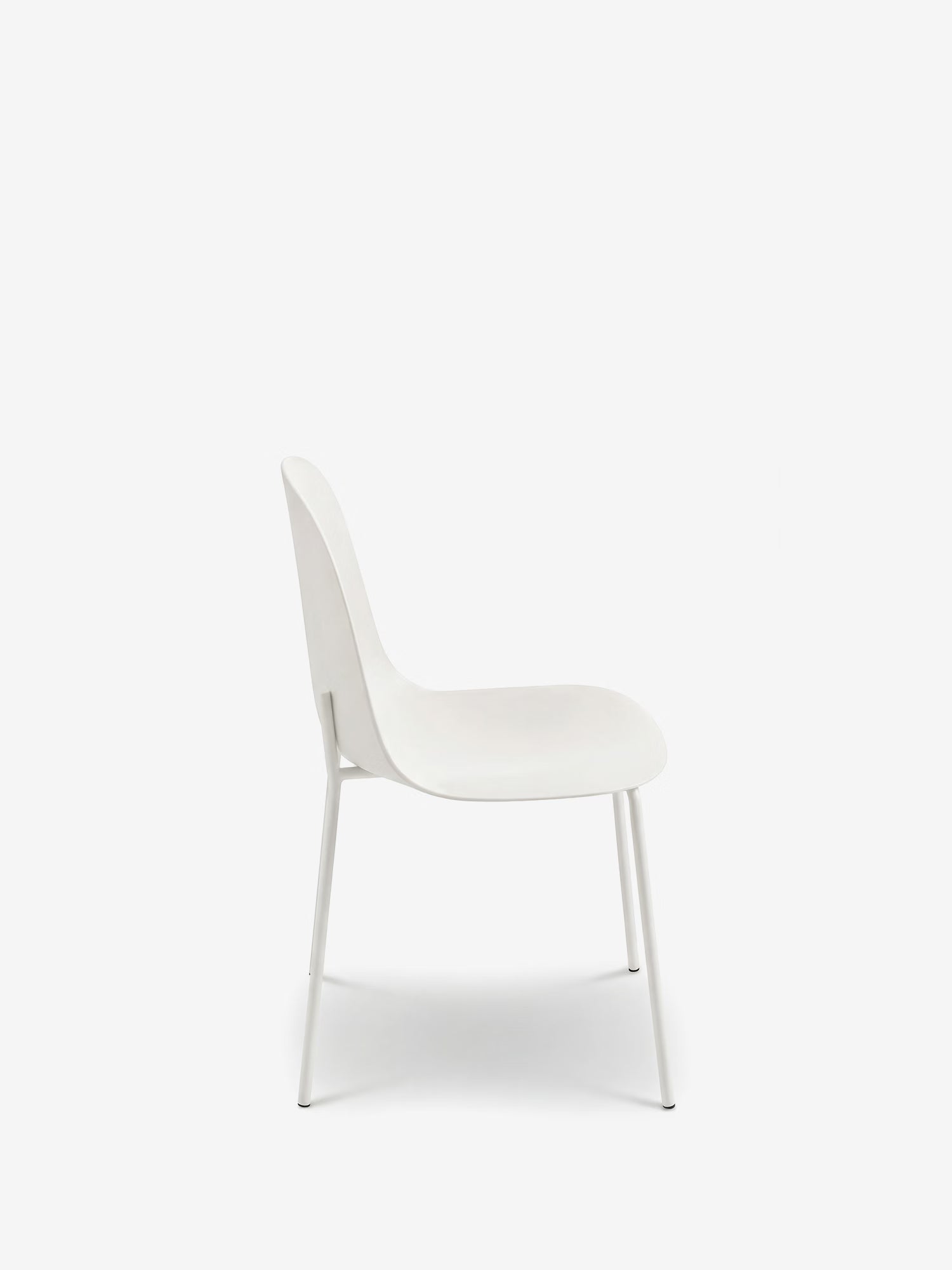 Fox Silla de polipropileno con estructura de metal a juego