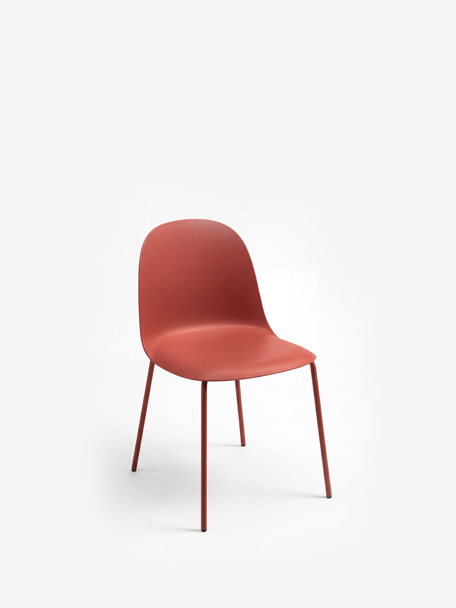 Fox Silla de polipropileno con estructura de metal a juego
