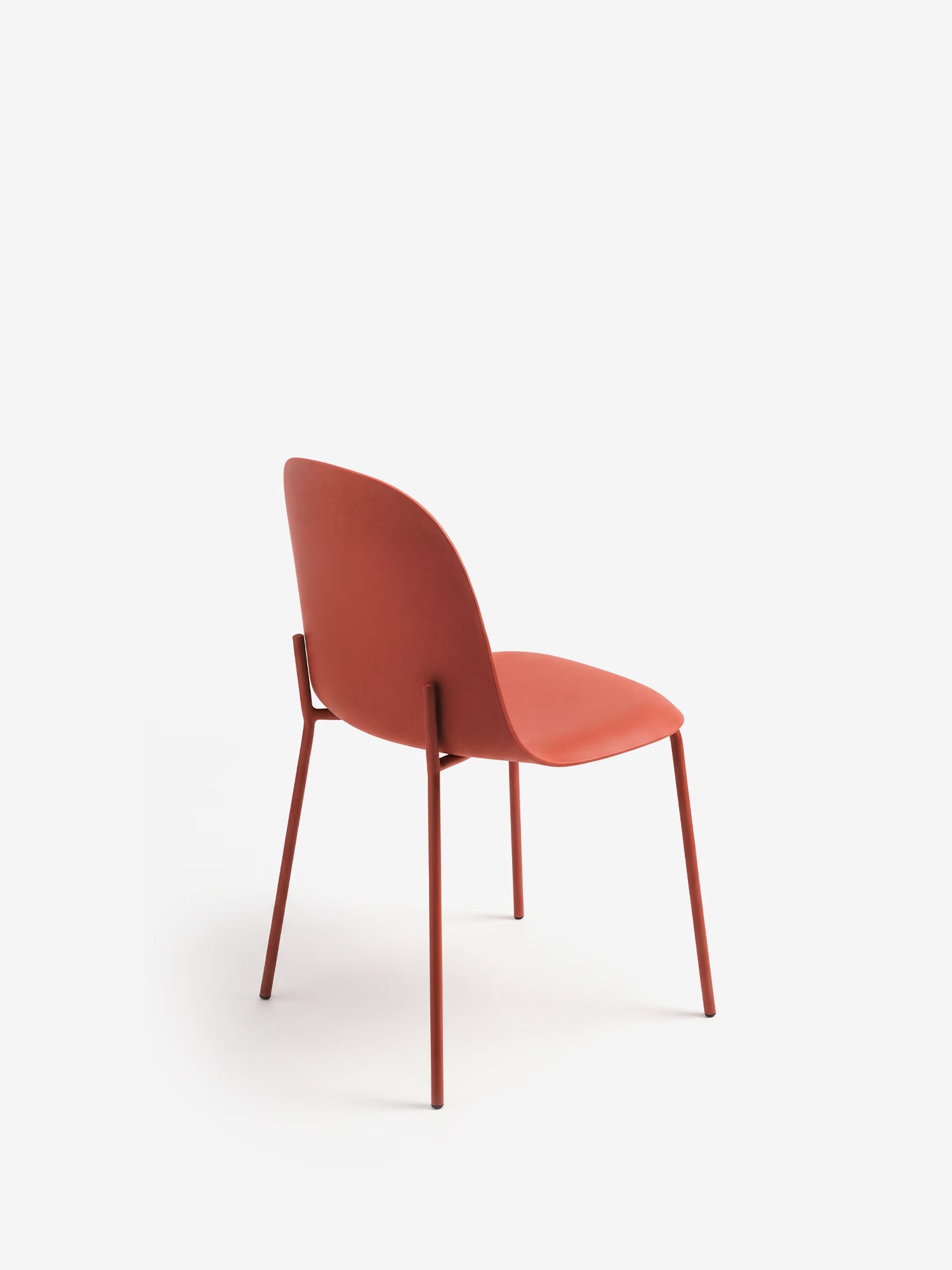 Fox Silla de polipropileno con estructura de metal a juego