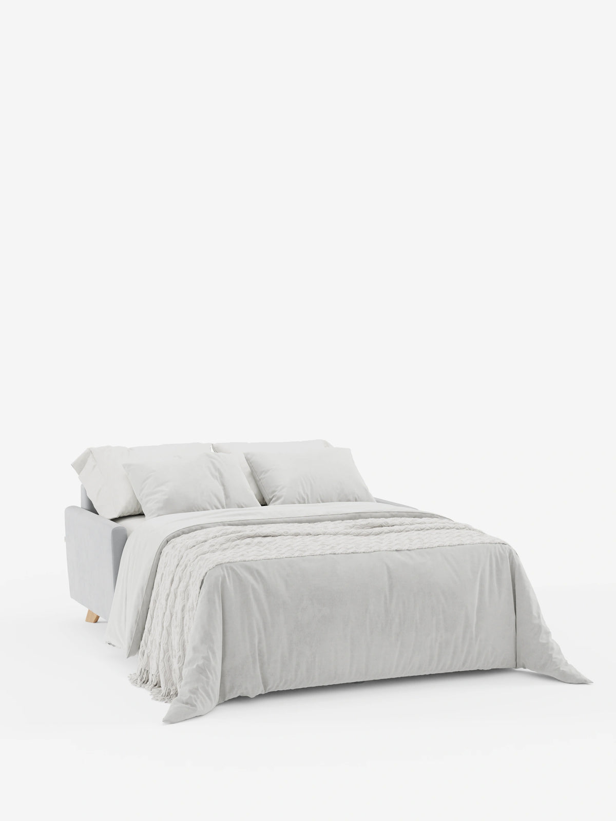 Francy sofá cama de 2 y 3 plazas con reposacabezas reclinables y colchón H14 cm en tejido antimanchas