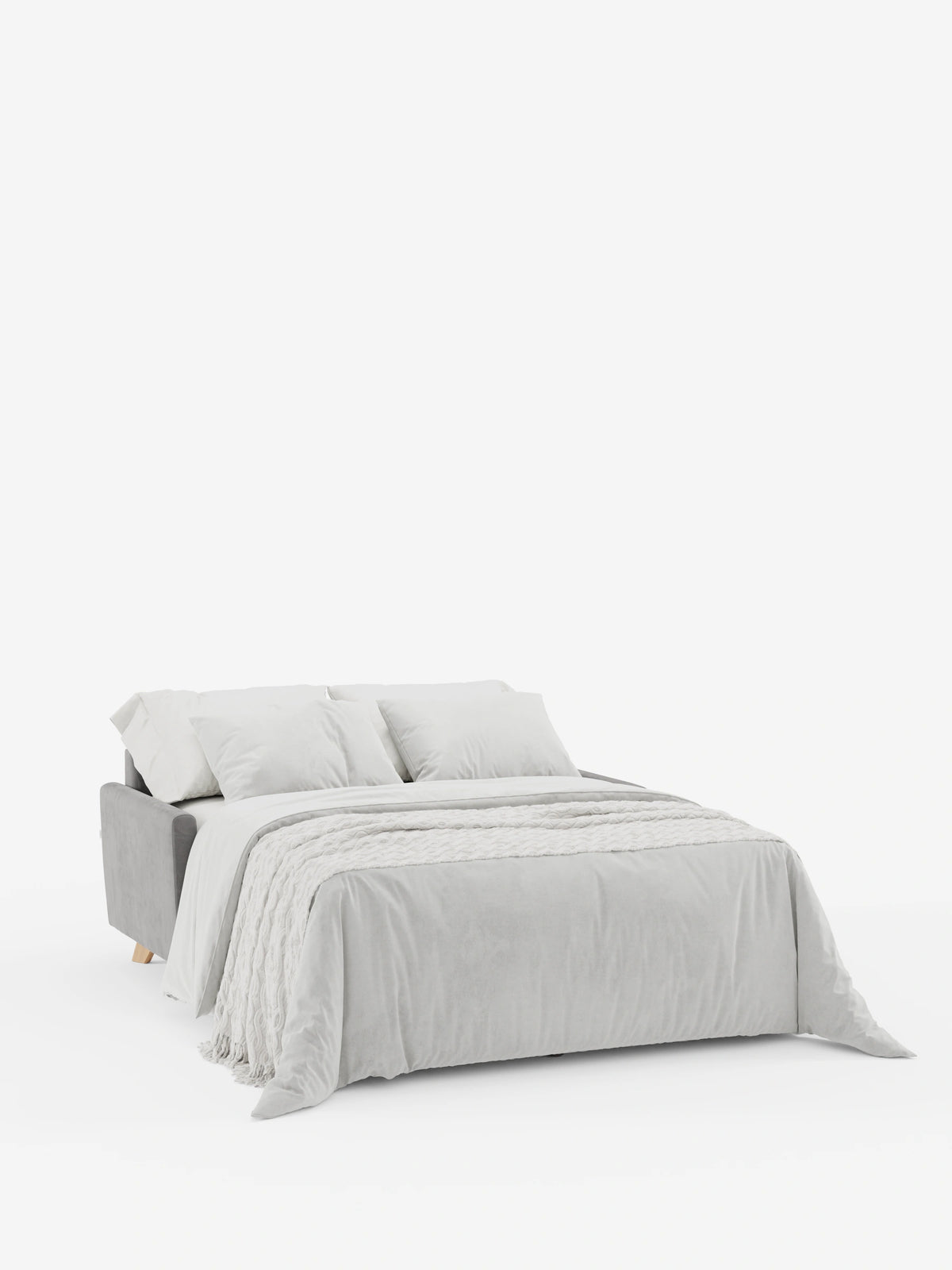 Francy sofá cama de 2 y 3 plazas con reposacabezas reclinables y colchón H14 cm en tejido antimanchas
