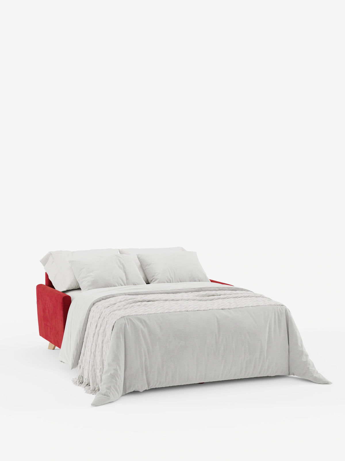 Francy sofá cama de 2 y 3 plazas con reposacabezas reclinables y colchón H14 cm en tejido antimanchas