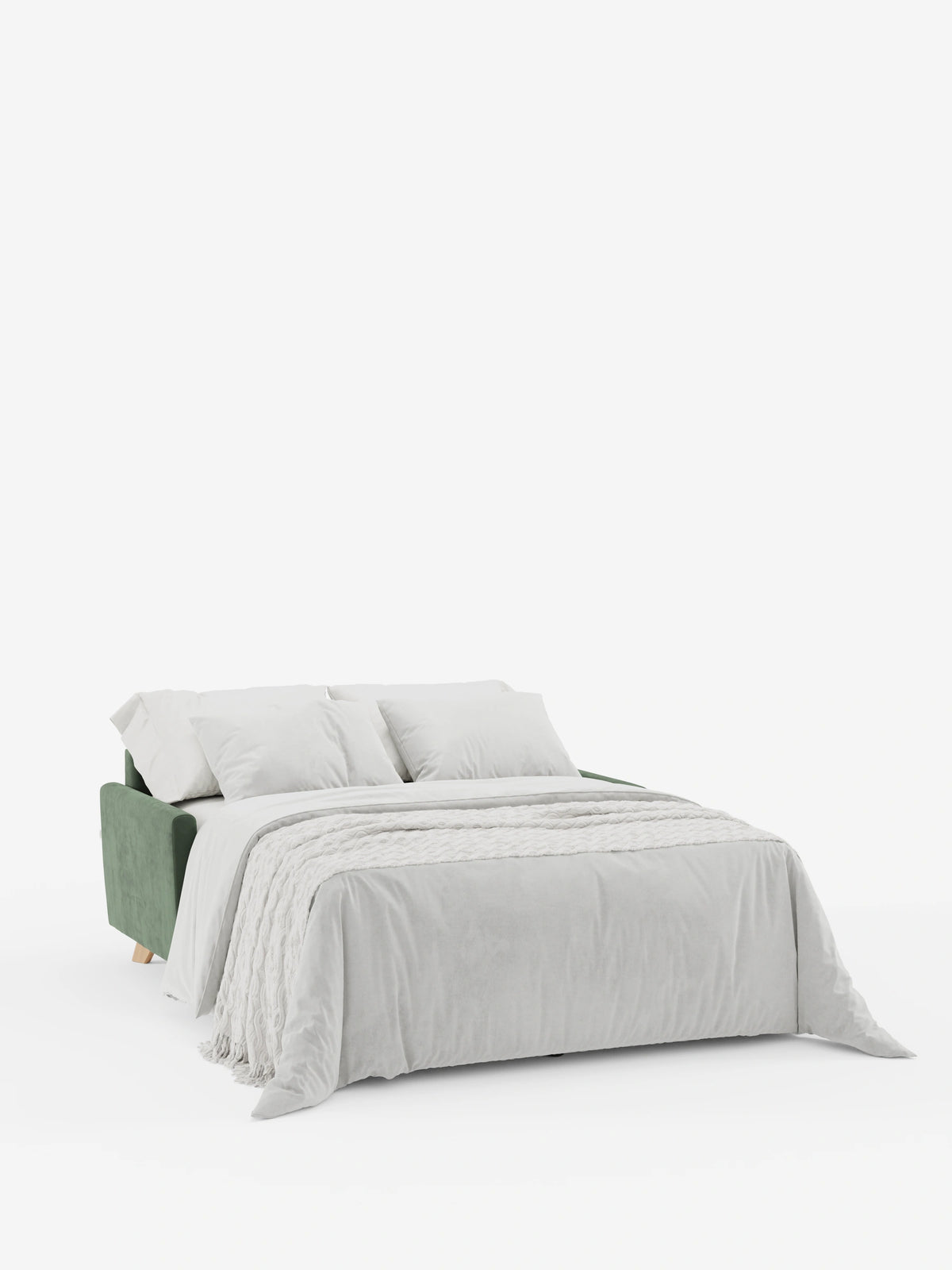 Francy sofá cama de 2 y 3 plazas con reposacabezas reclinables y colchón H14 cm en tejido antimanchas