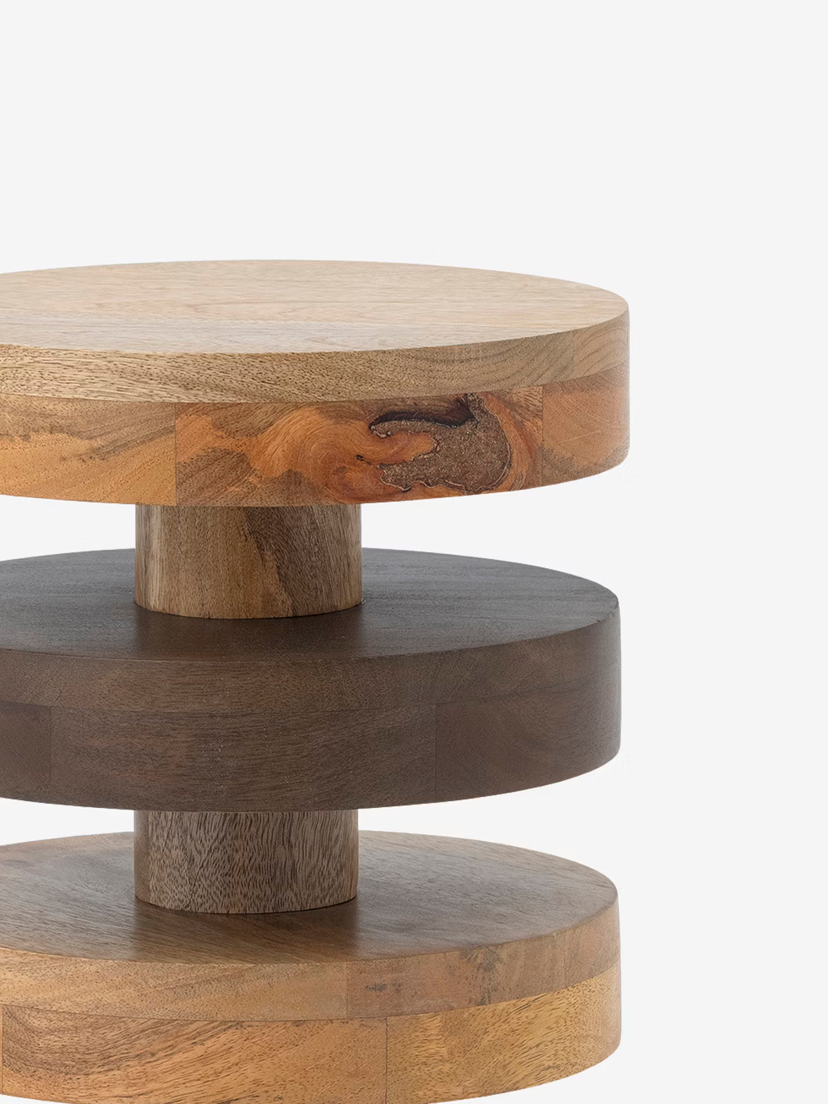 Franka Tavolino d’appoggio Ø25 cm in legno di mango FSC® 100%