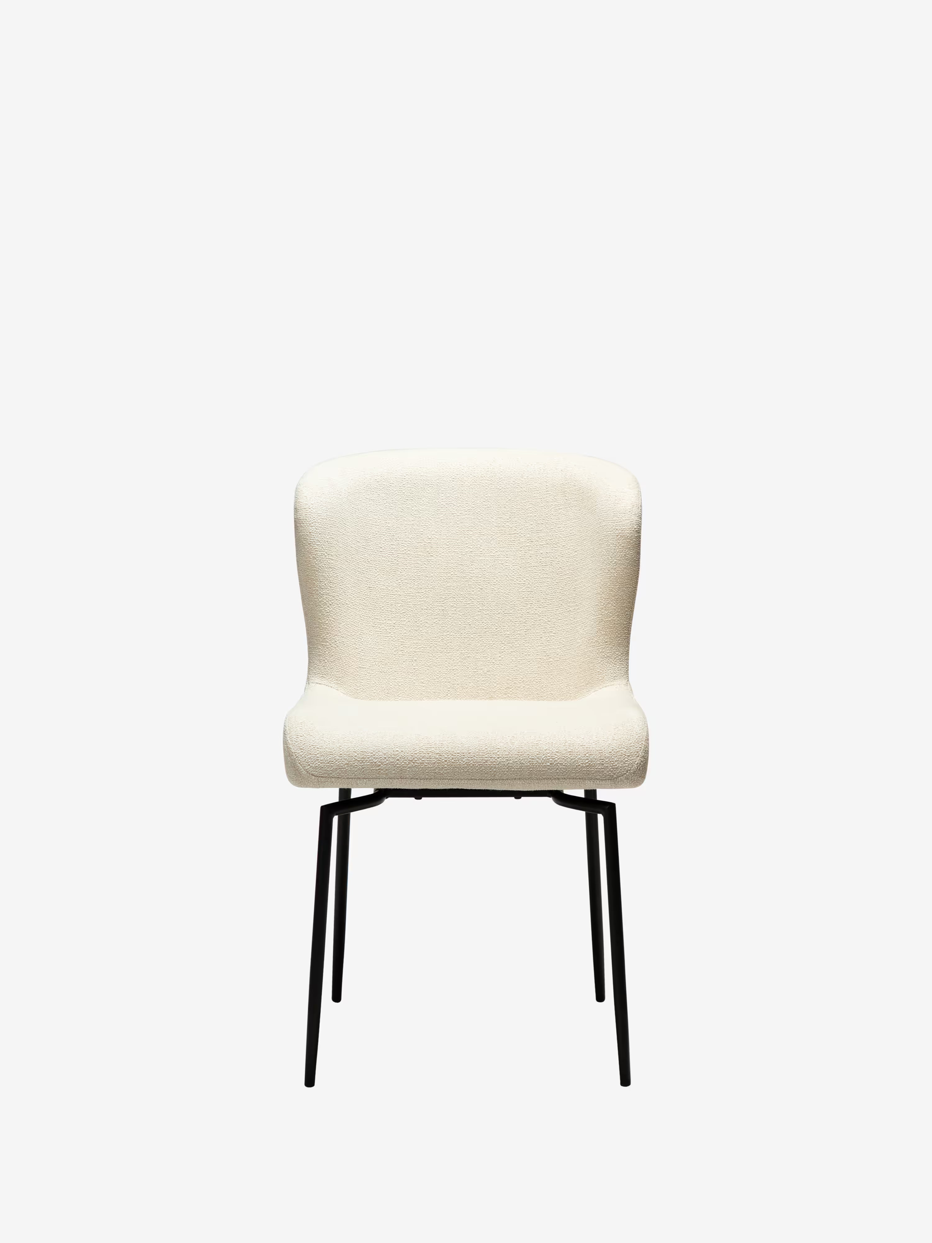 GLAM Chaise pivotante en tissu bouclé avec base en métal - design élégant et minimaliste