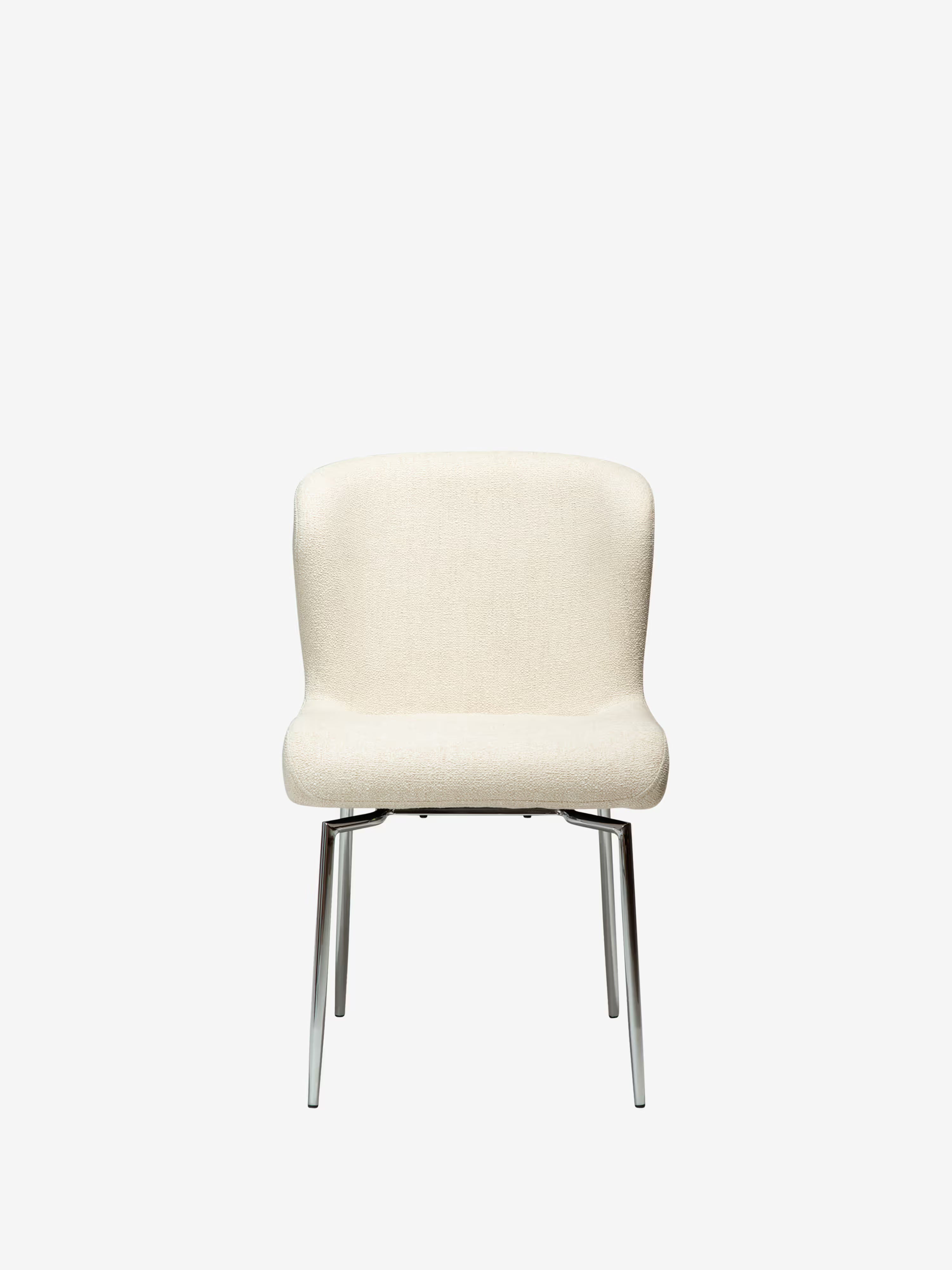 GLAM Chaise pivotante en tissu bouclé avec base en métal - design élégant et minimaliste