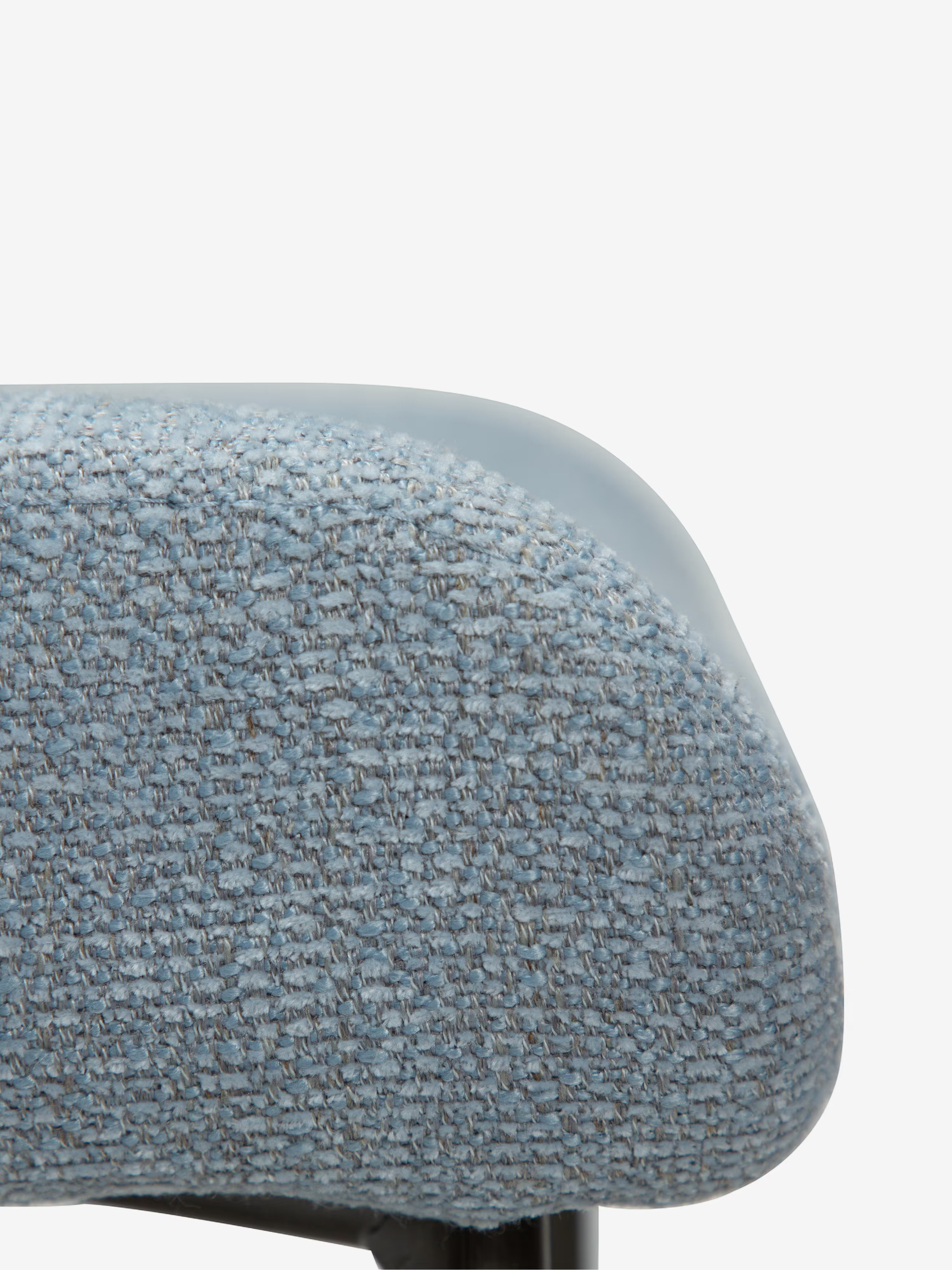 GLAM Chaise en tissu bouclé avec pieds en métal au caractère élégant