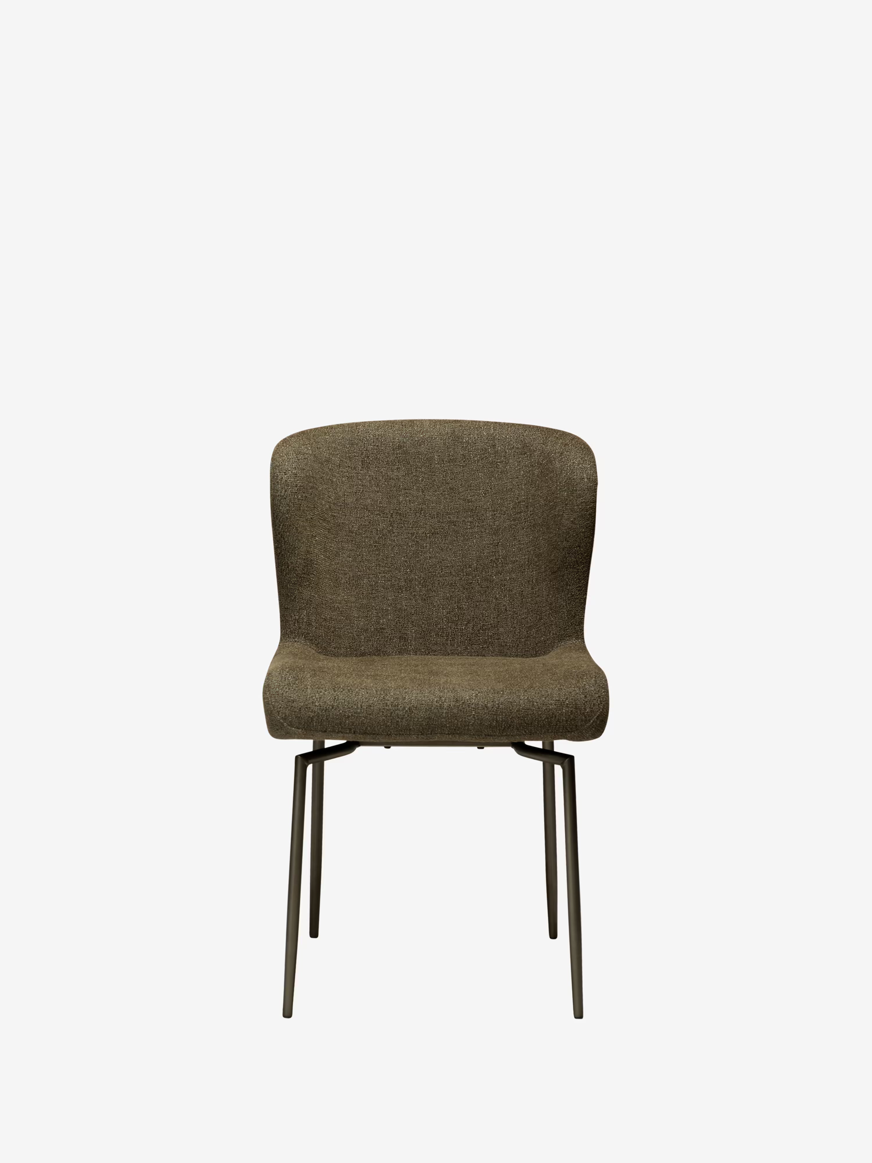 GLAM Chaise pivotante en tissu bouclé avec base en métal - design élégant et minimaliste
