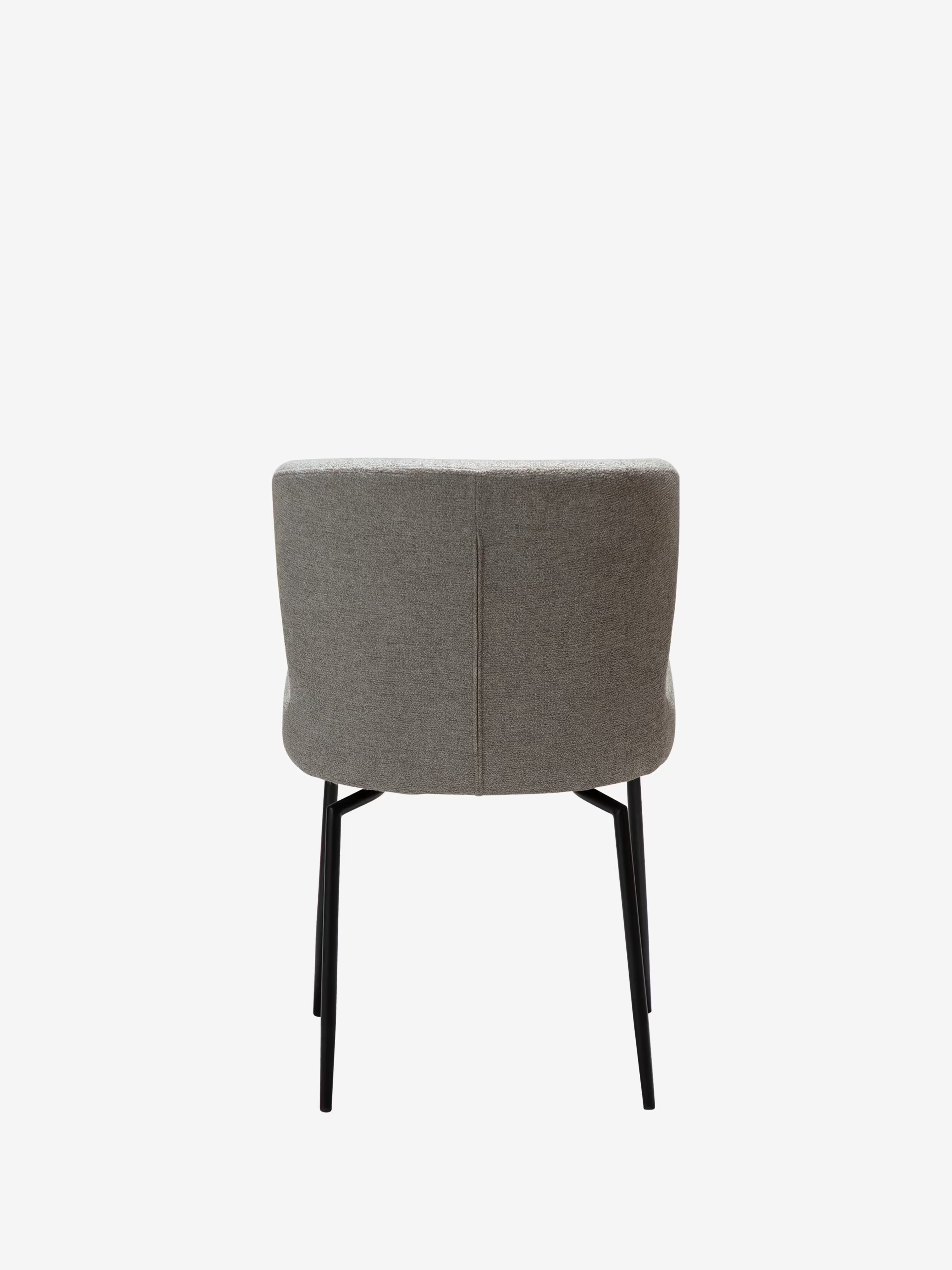 GLAM Chaise pivotante en tissu bouclé avec base en métal - design élégant et minimaliste