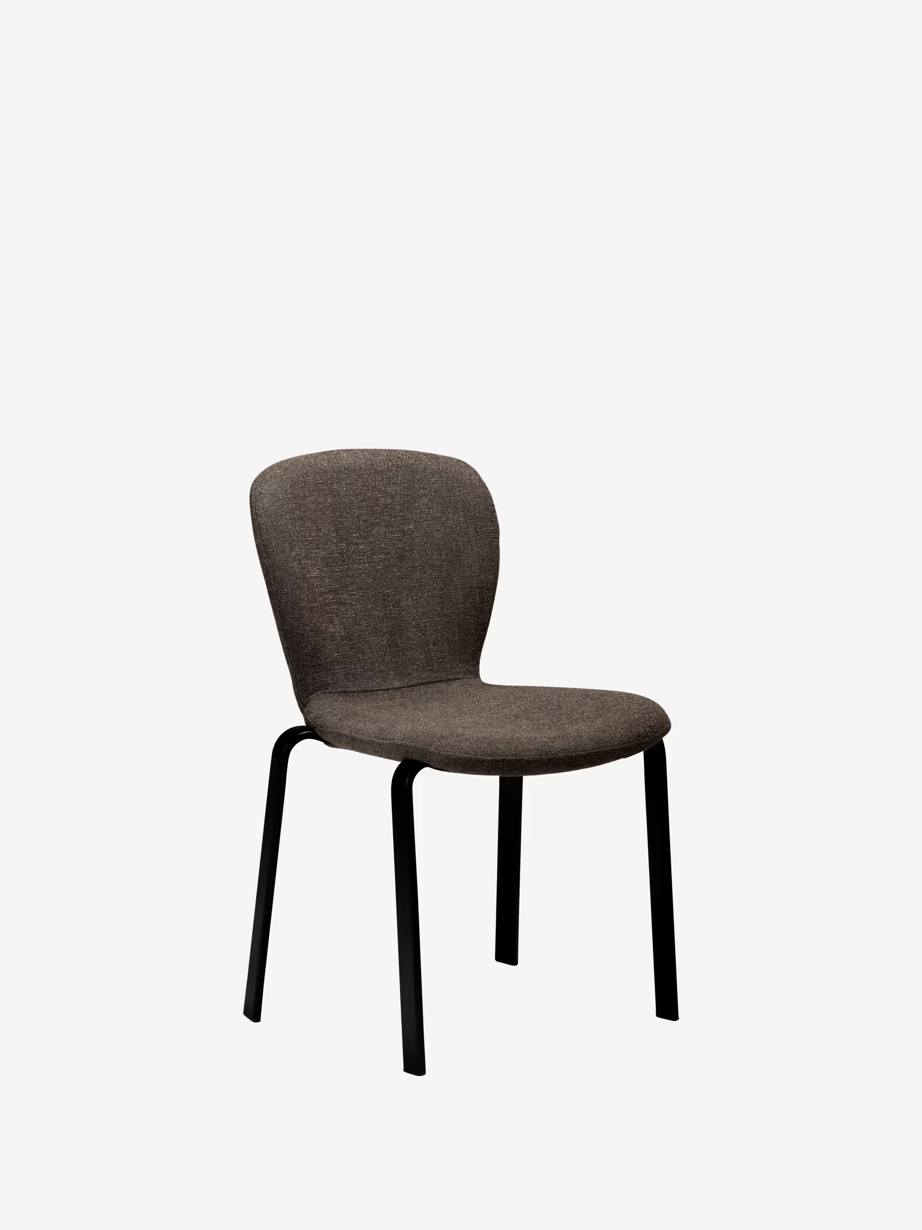 Heap Chaise moderne empilable - rembourrée en bouclé avec structure en métal