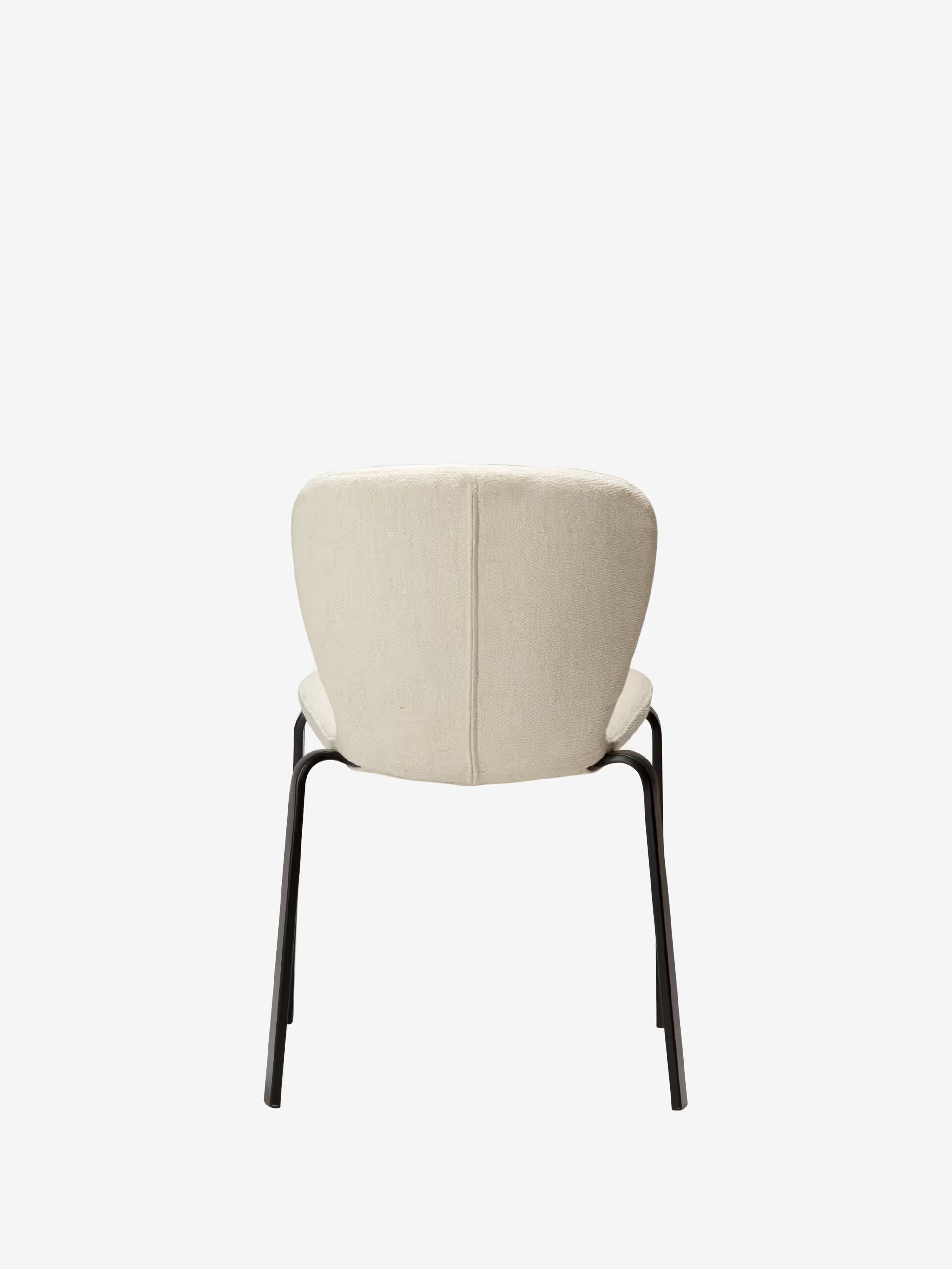 Heap Chaise moderne empilable - rembourrée en bouclé avec structure en métal