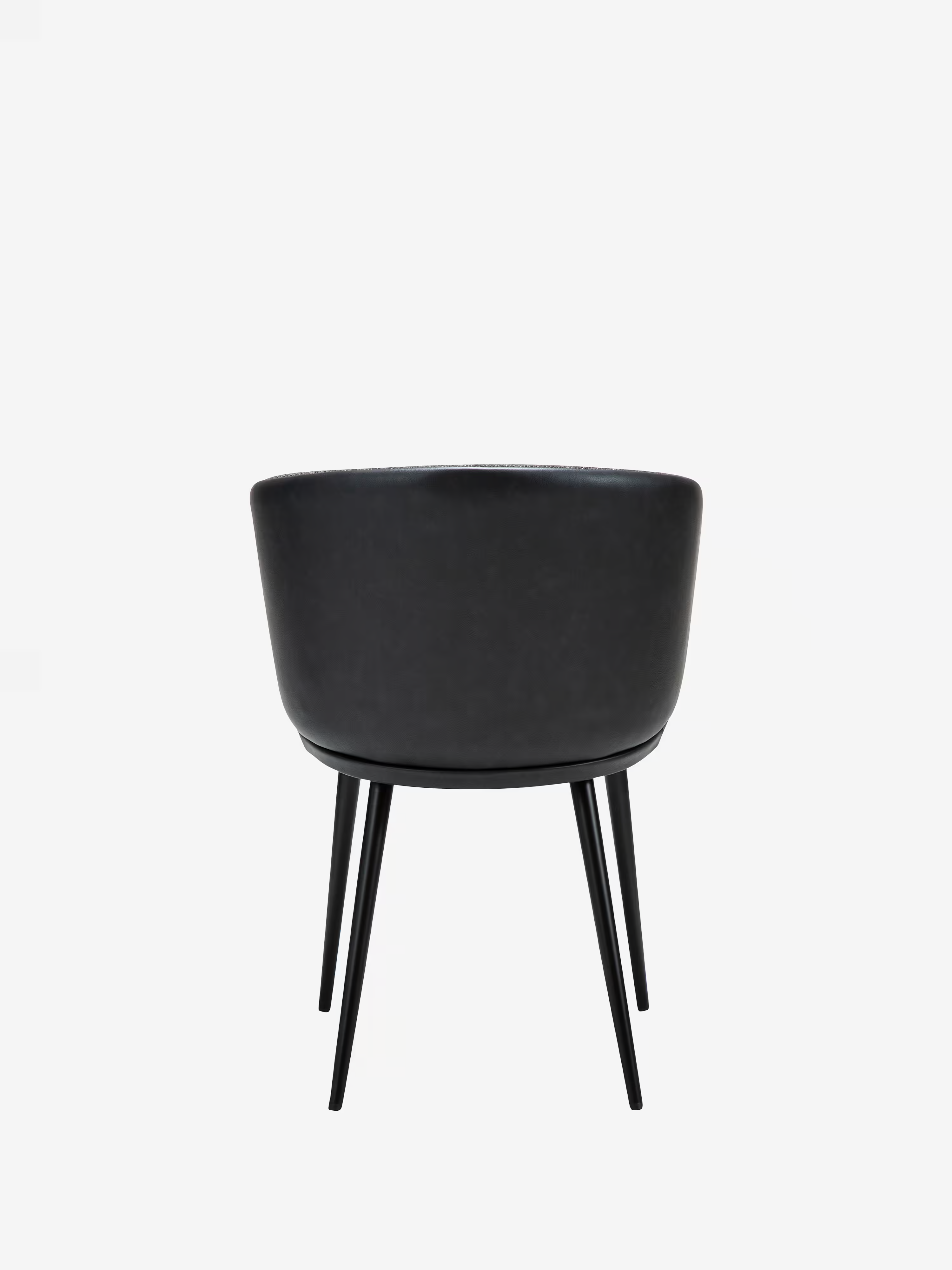 HEY Chaise avec accoudoirs en tissu bouclé et cuir synthétique avec pieds en métal