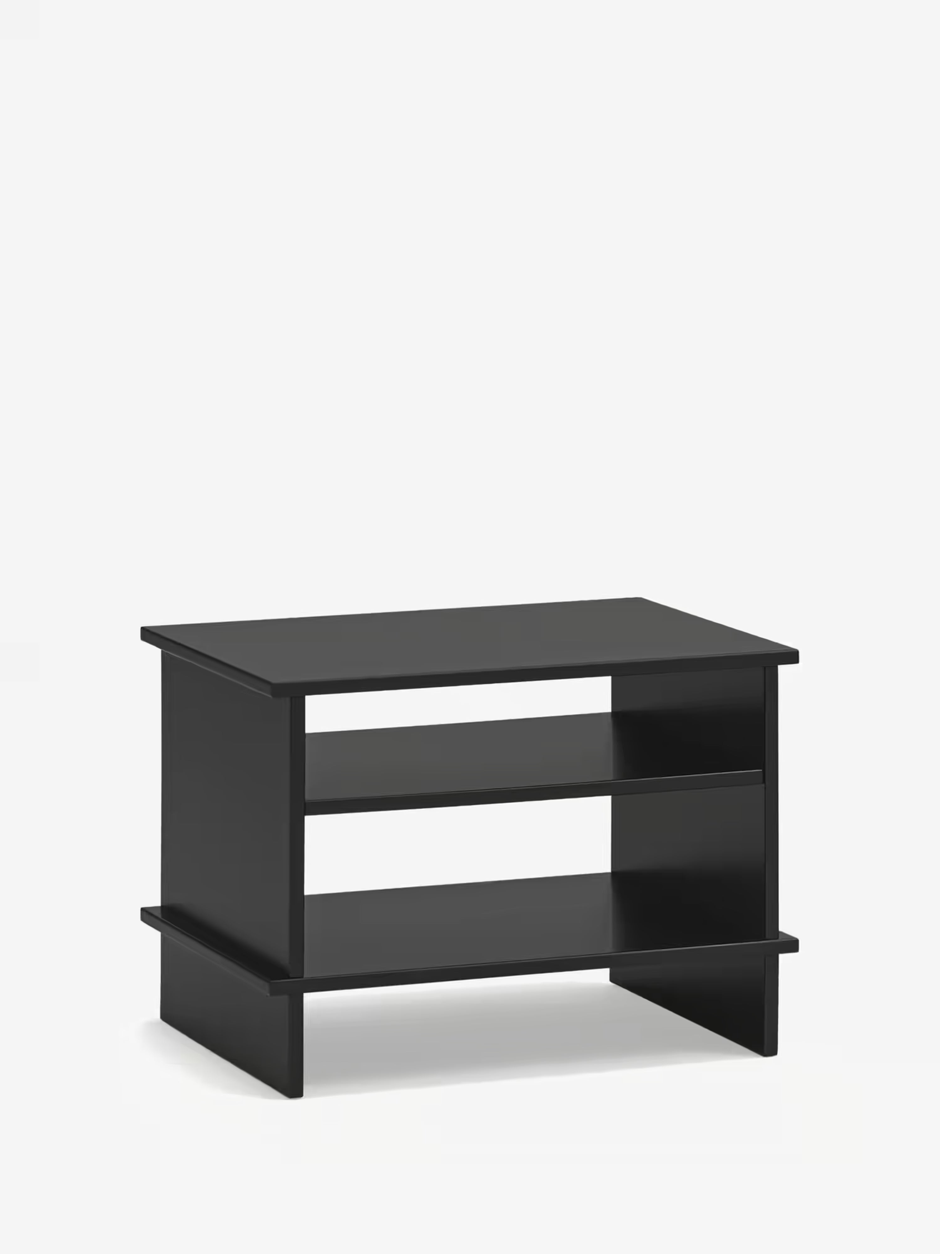 Inari comodino in mdf laccato nero - minimalismo giapponese 54 x 40 cm