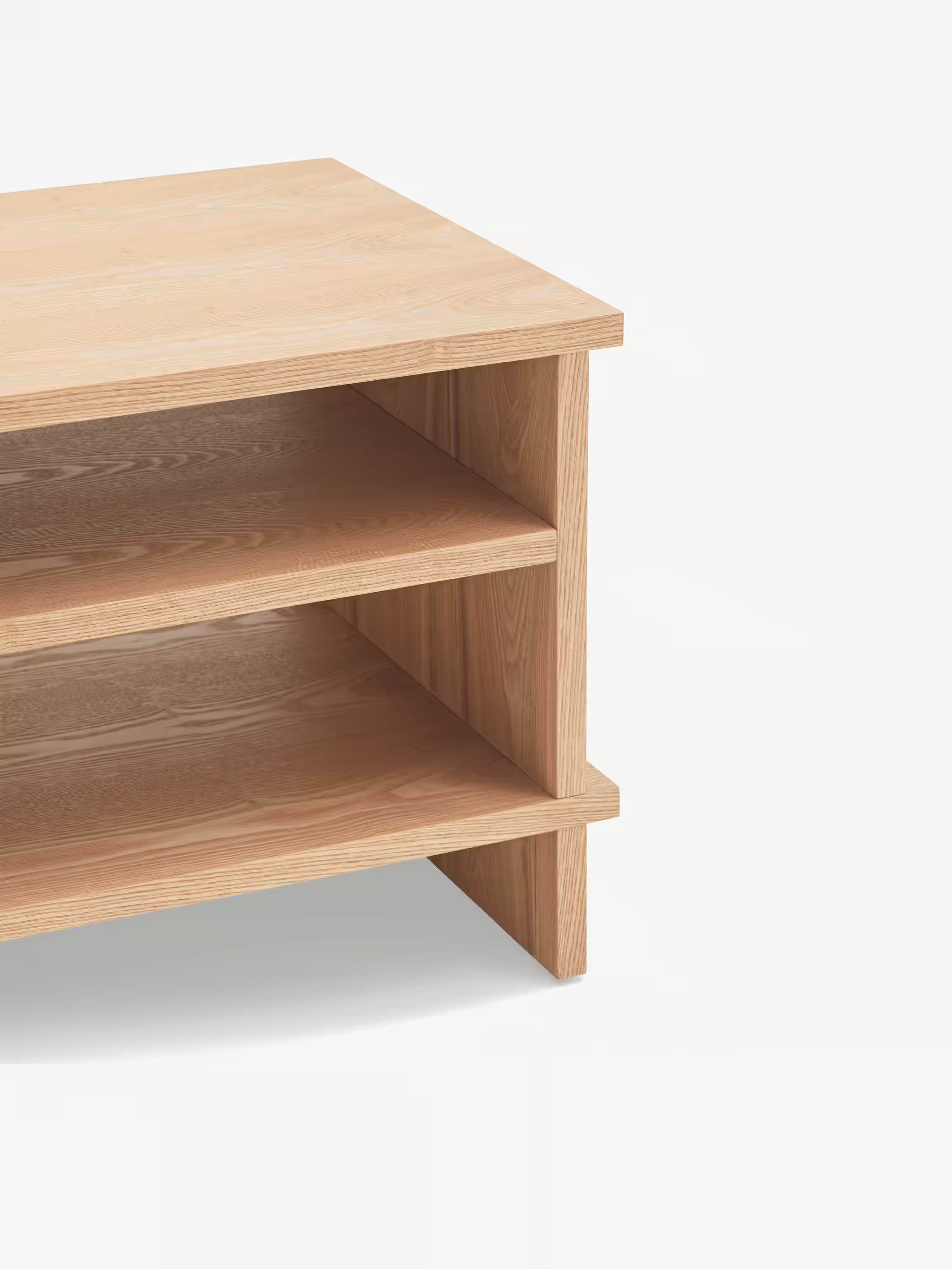Inari comodino in rovere naturale - design minimal japandi 54 x 40 cm