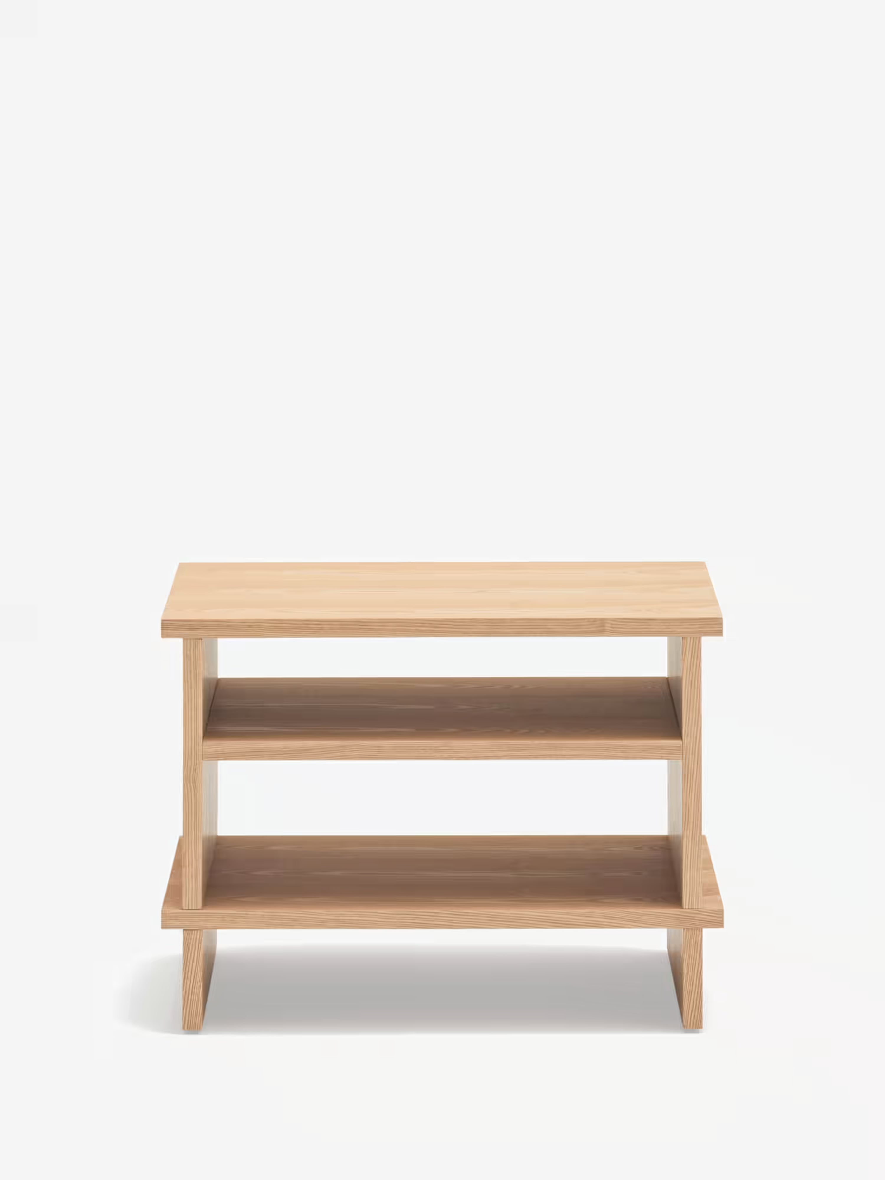 Inari comodino in rovere naturale - design minimal japandi 54 x 40 cm
