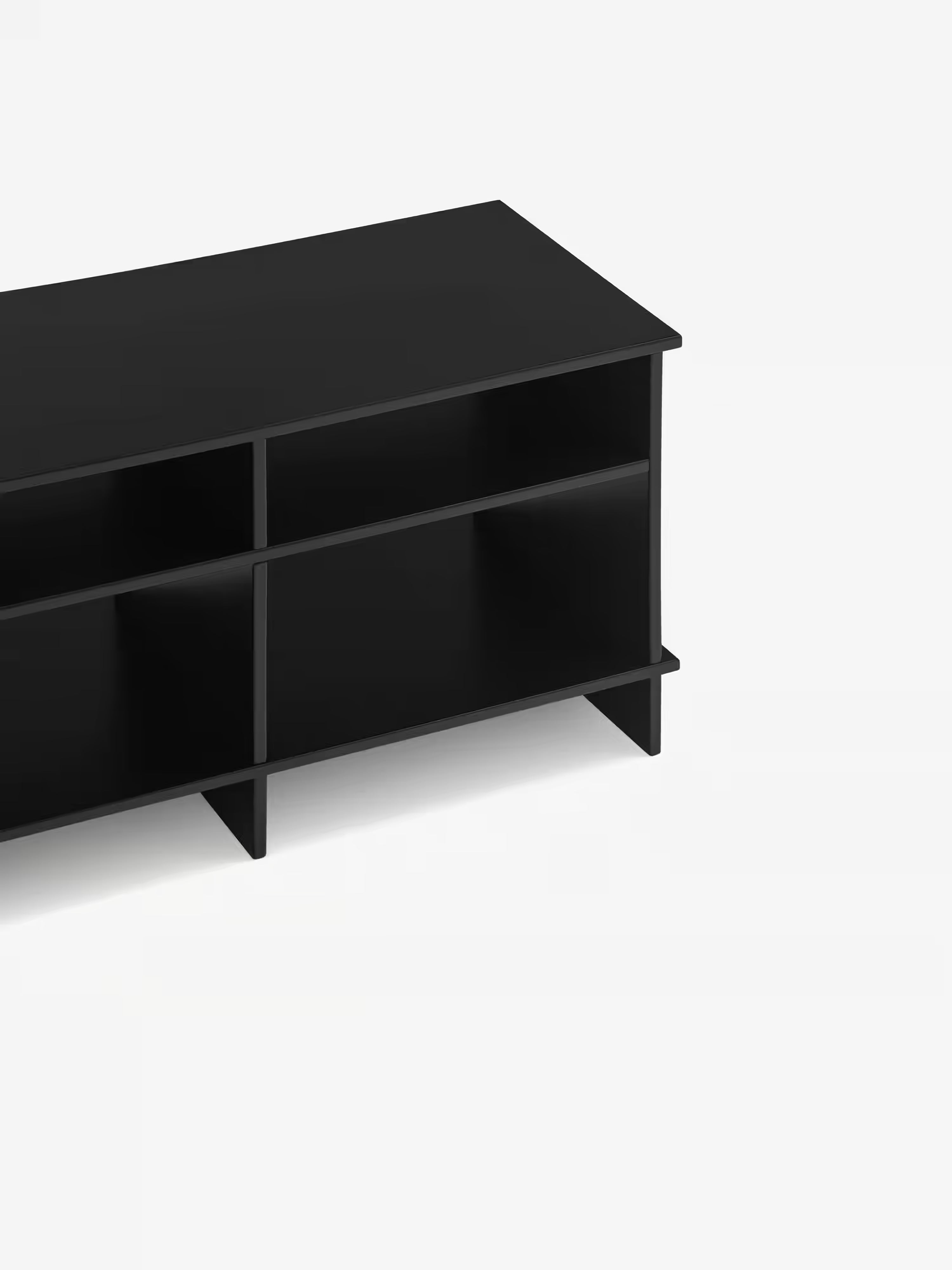 Inari mobile tv nero - design moderno e minimalismo giapponese 180 x 50 cm
