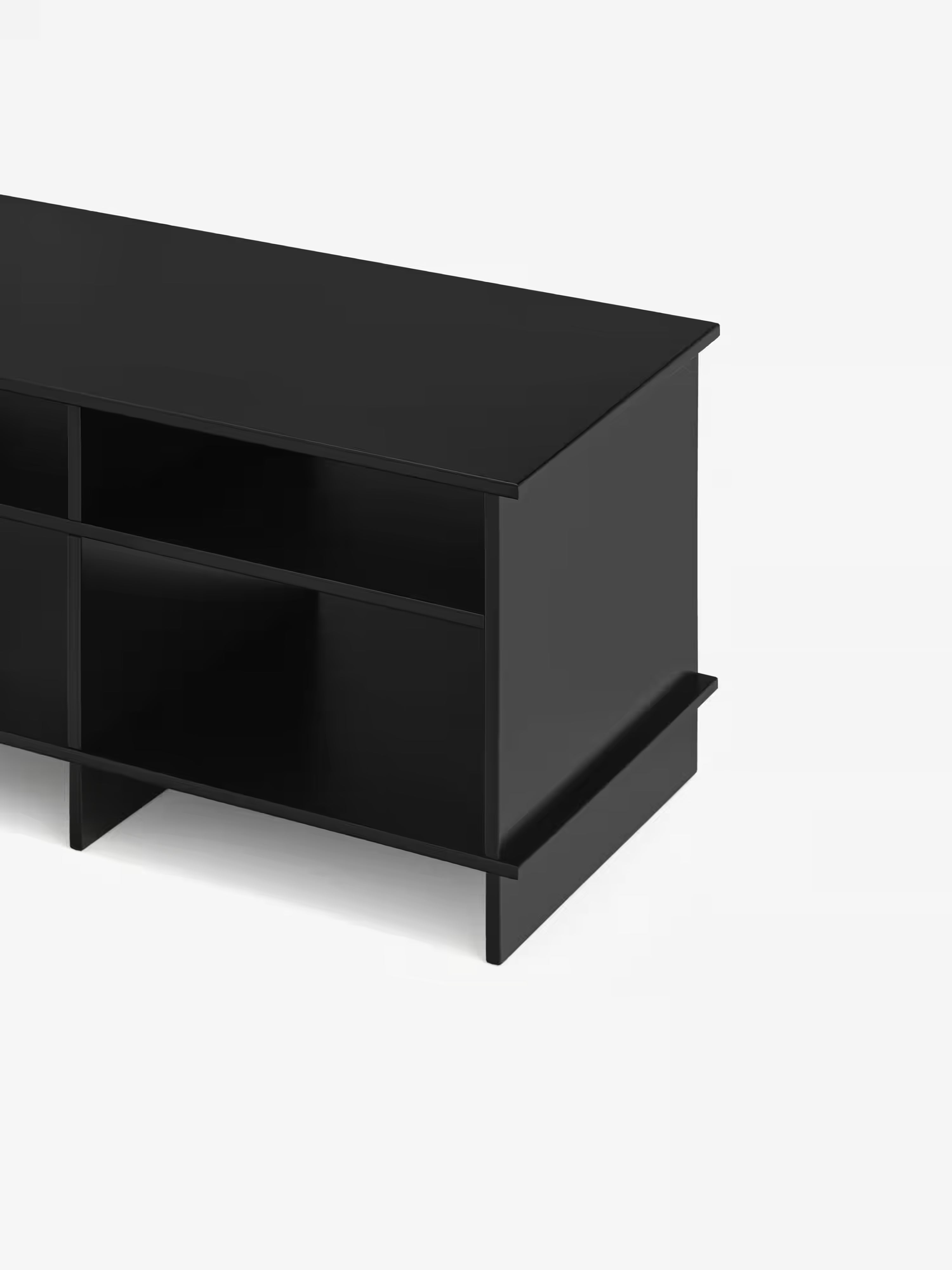 Inari mobile tv nero - design moderno e minimalismo giapponese 180 x 50 cm