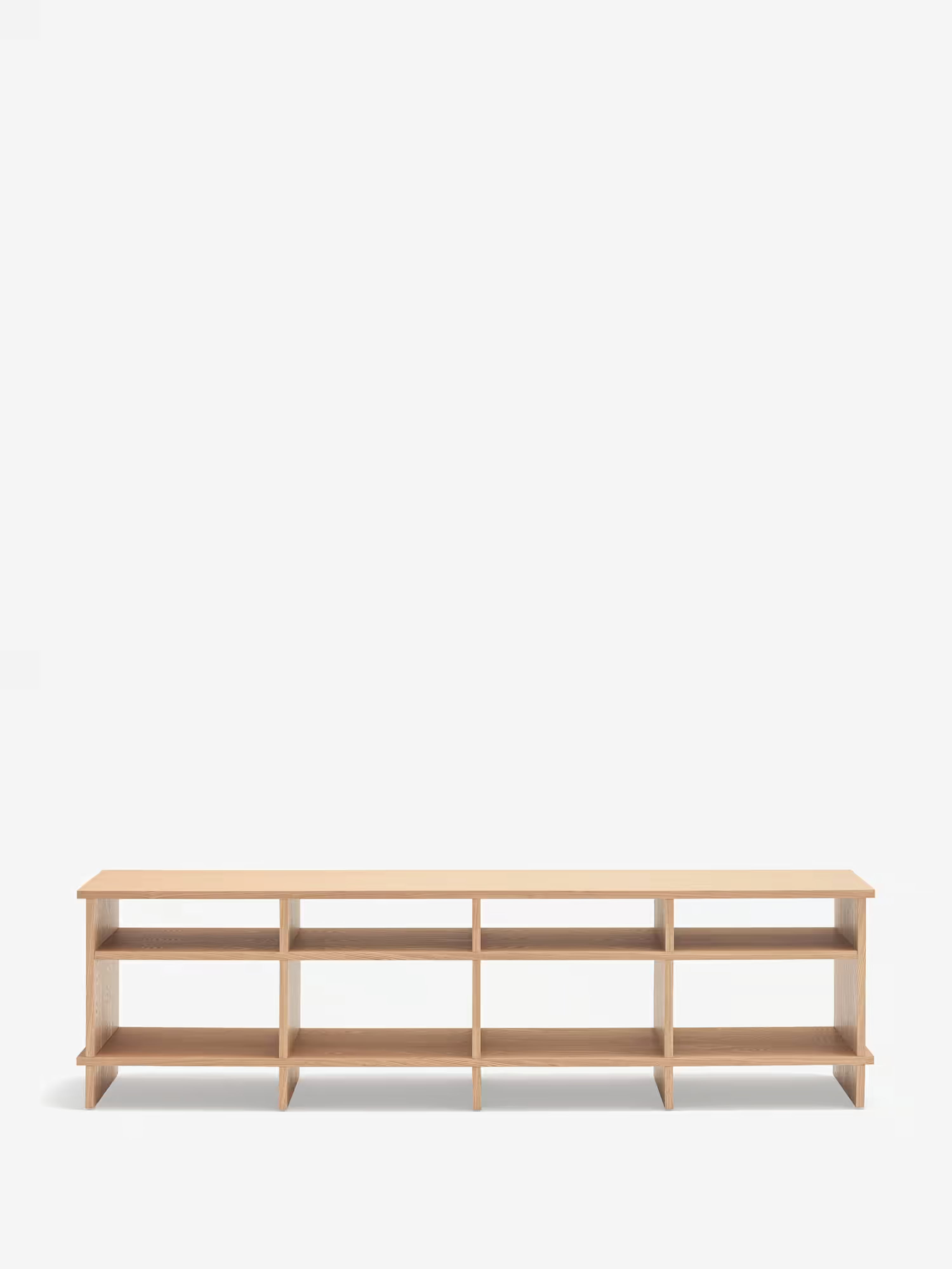 Mueble TV Inari en madera de roble natural - diseño moderno y minimalismo japonés 180 x 50 cm