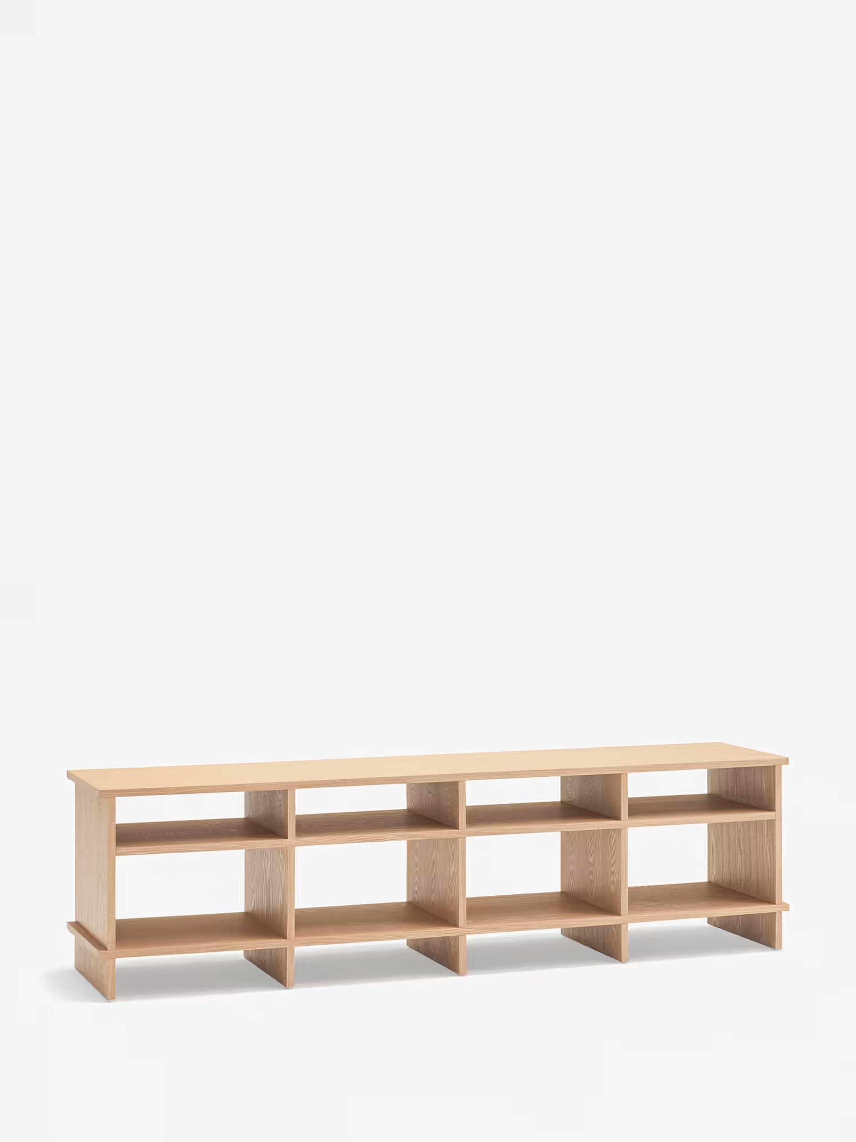 Mueble TV Inari en madera de roble natural - diseño moderno y minimalismo japonés 180 x 50 cm