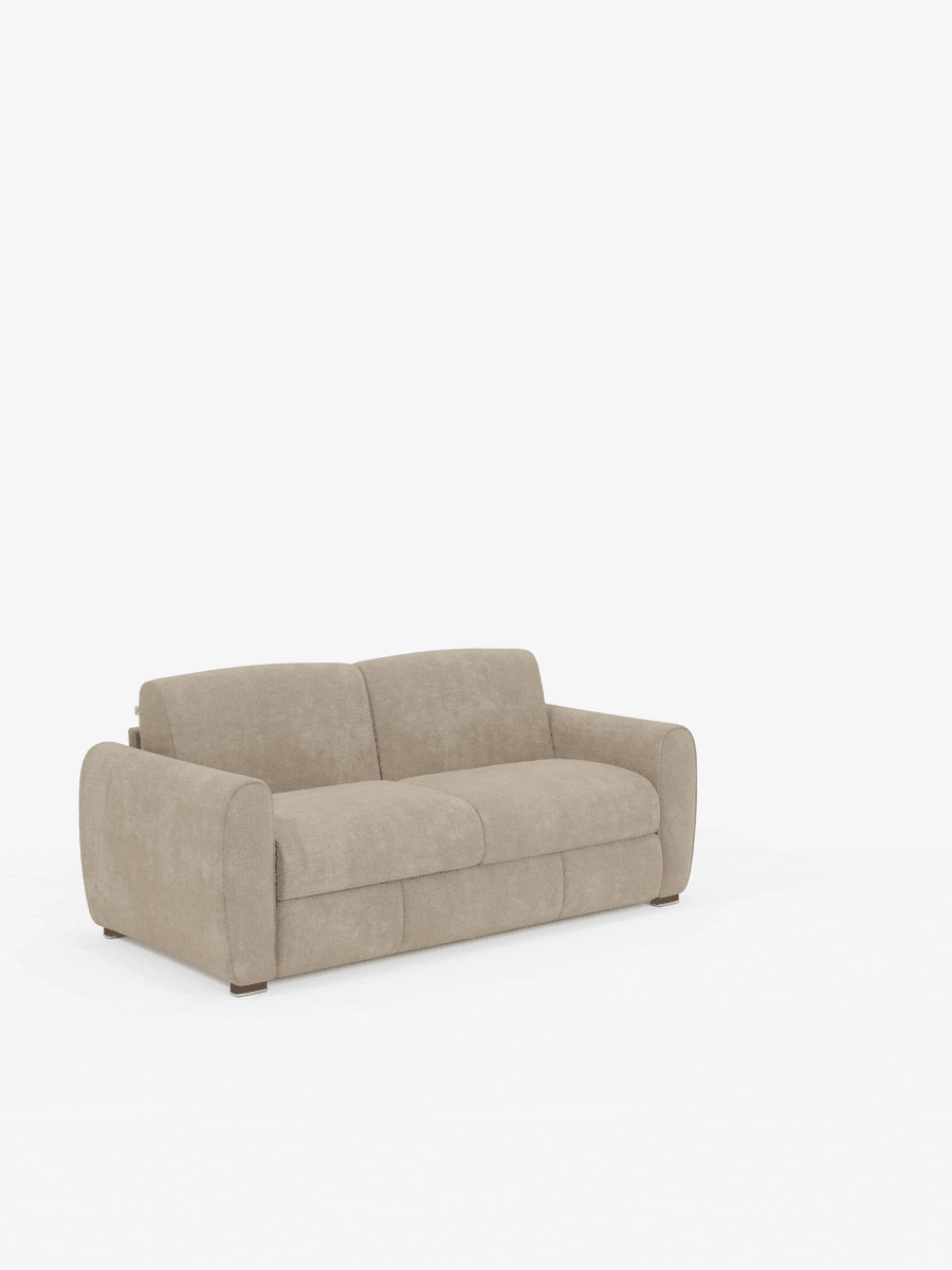 Kaleo Divano letto matrimoniale con materasso alto 17 cm - eleganza e comfort in tessuto Impermeabile