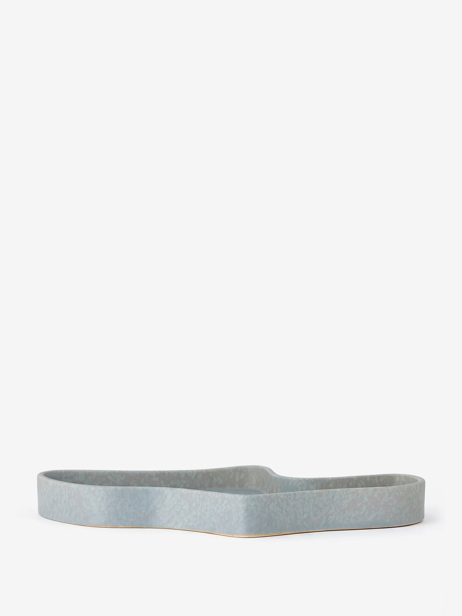 Lakey decorative tray in organic blue gres 32 cm