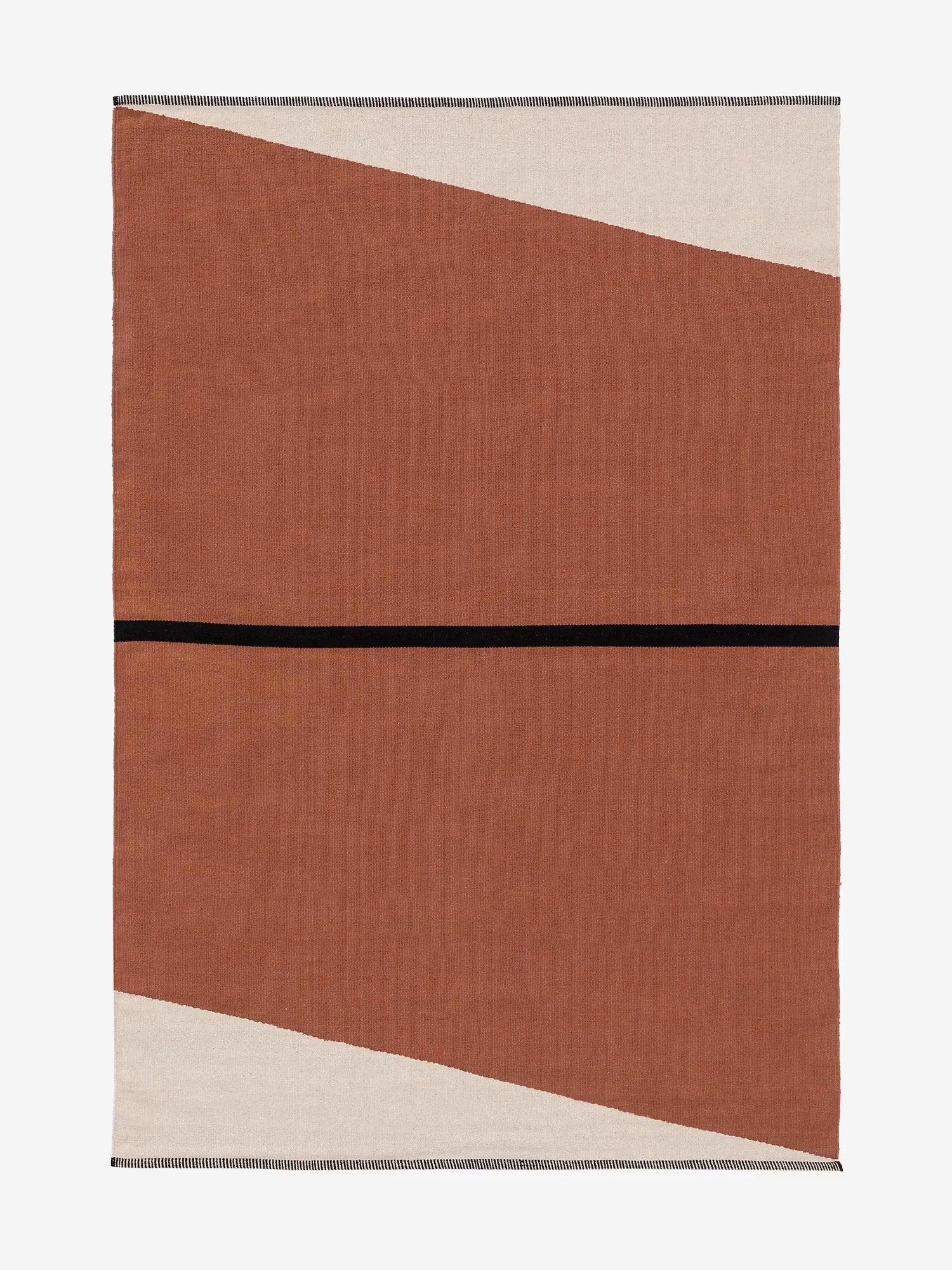 Lenny Tappeto in Cotone tessuto a mano con Design geometrico