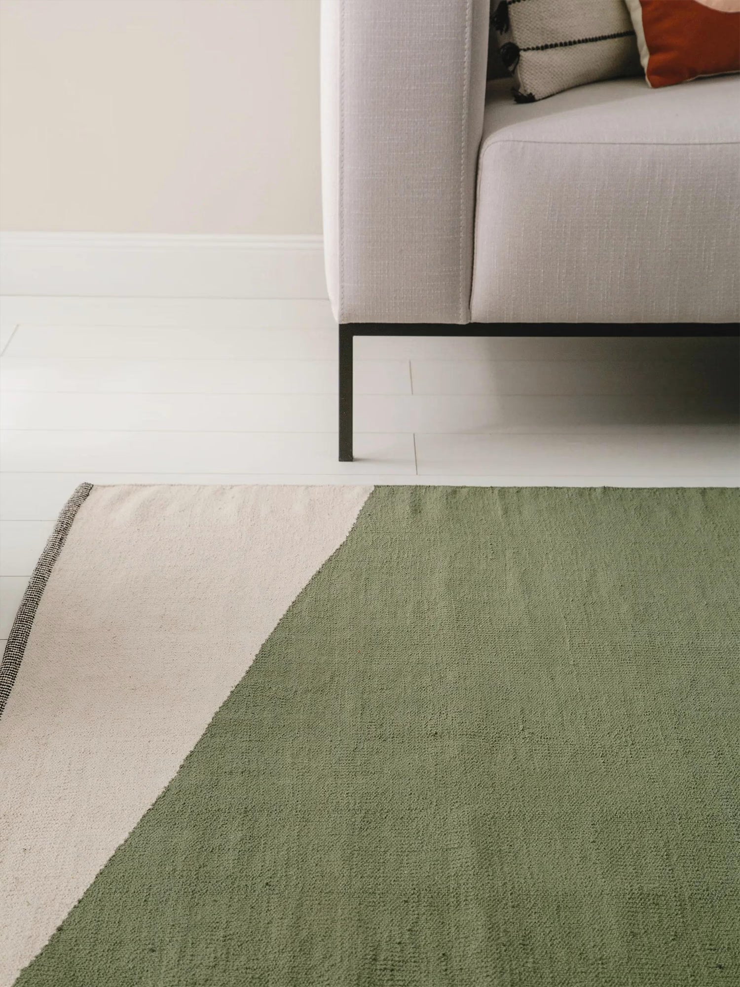 Lenny Tappeto in Cotone tessuto a mano con Design geometrico
