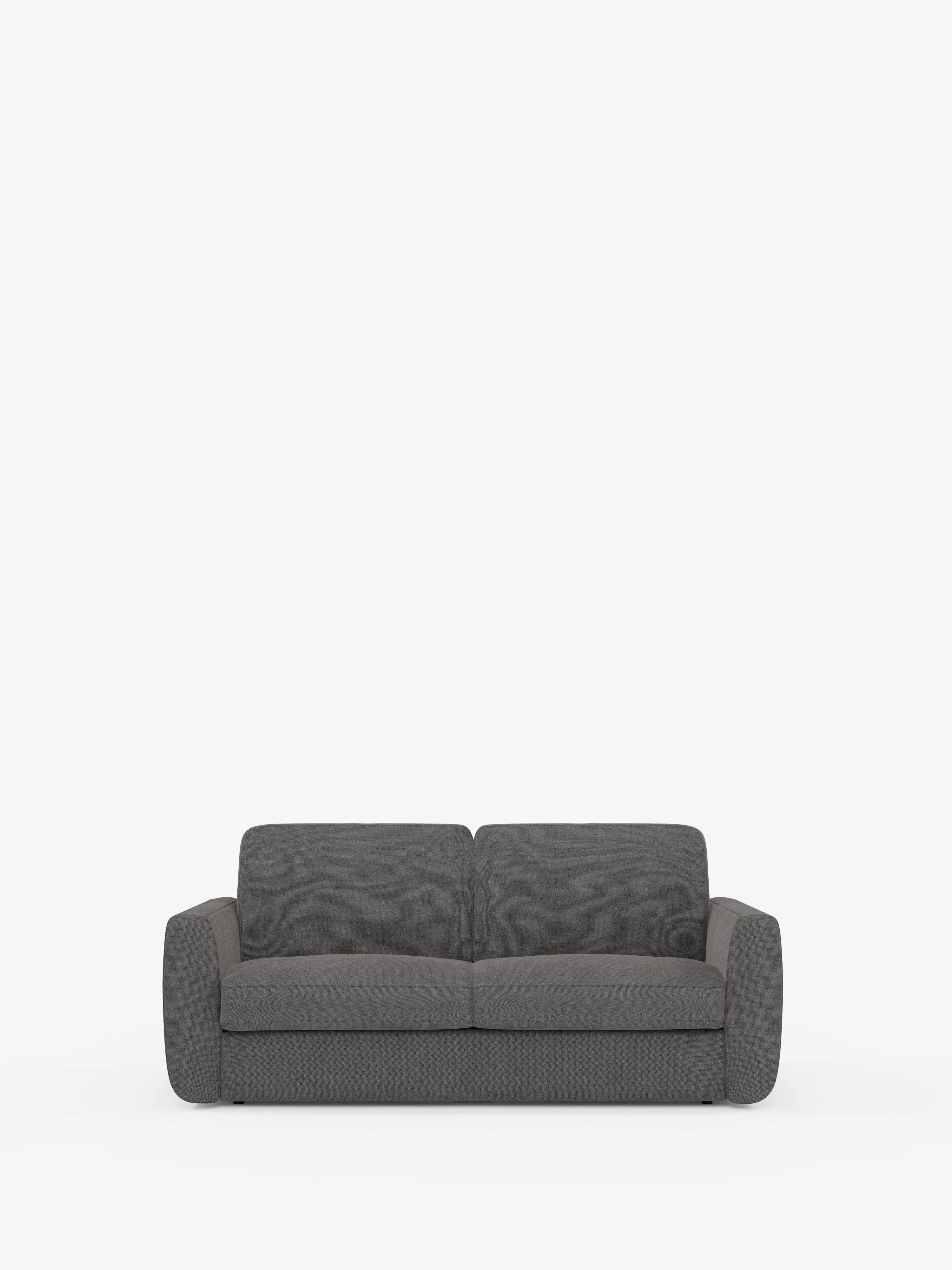 Leonida divano letto sfoderabile 3 posti - materasso alto 18 cm incluso e vano porta-cuscini in Tessuto Smacchiabile