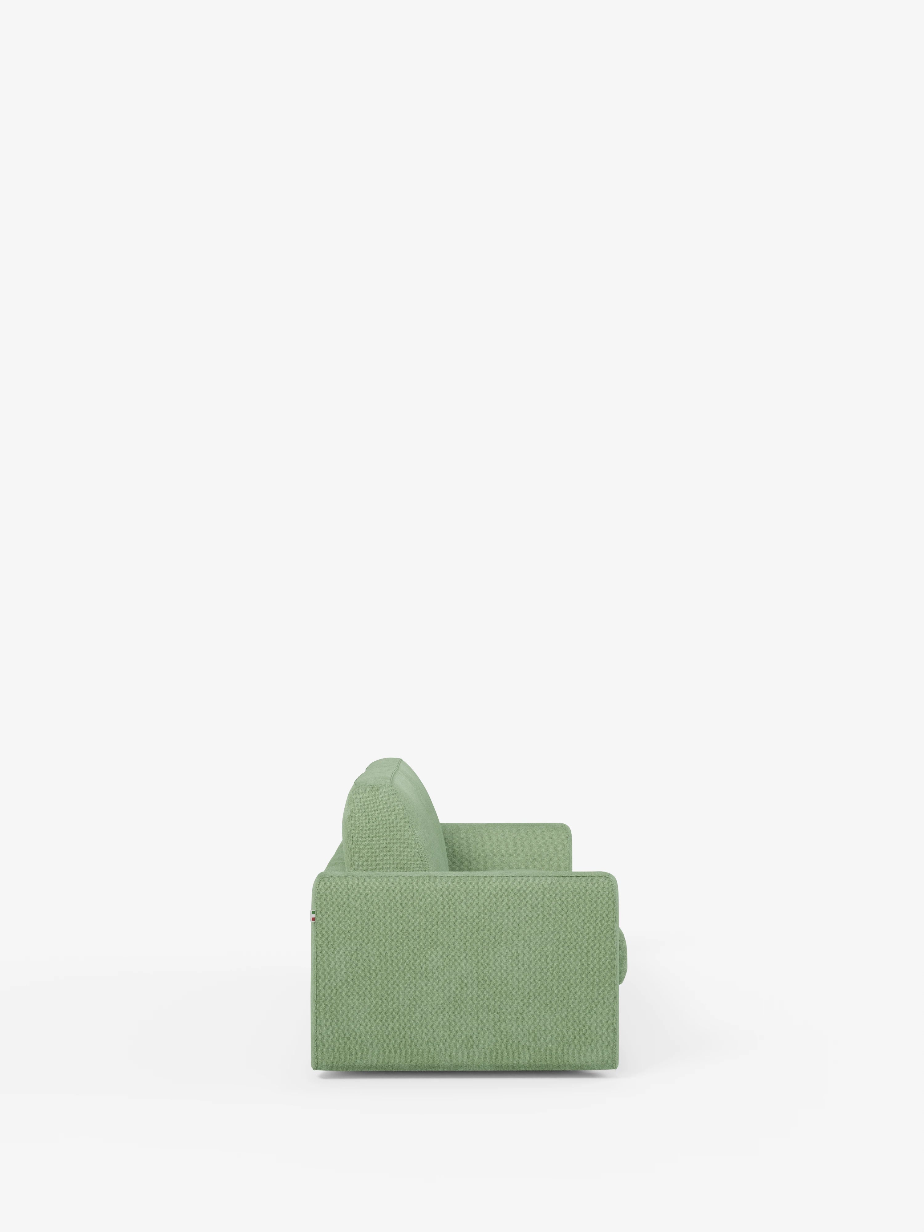 Leonida divano letto sfoderabile 3 posti - materasso alto 18 cm incluso e vano porta-cuscini in Tessuto Smacchiabile