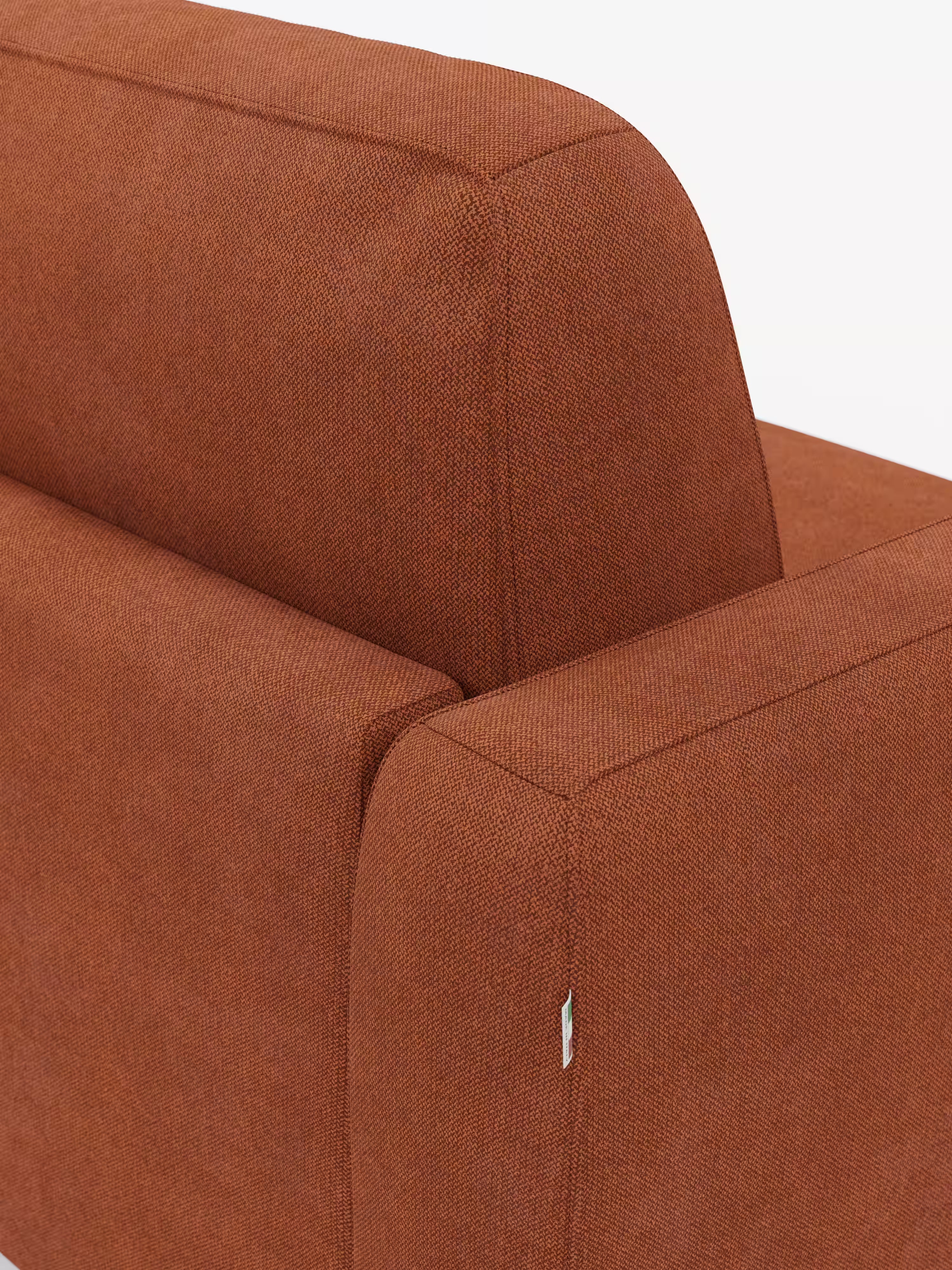 Leonida divano letto sfoderabile 3 posti - materasso alto 18 cm incluso e vano porta-cuscini in Tessuto Smacchiabile