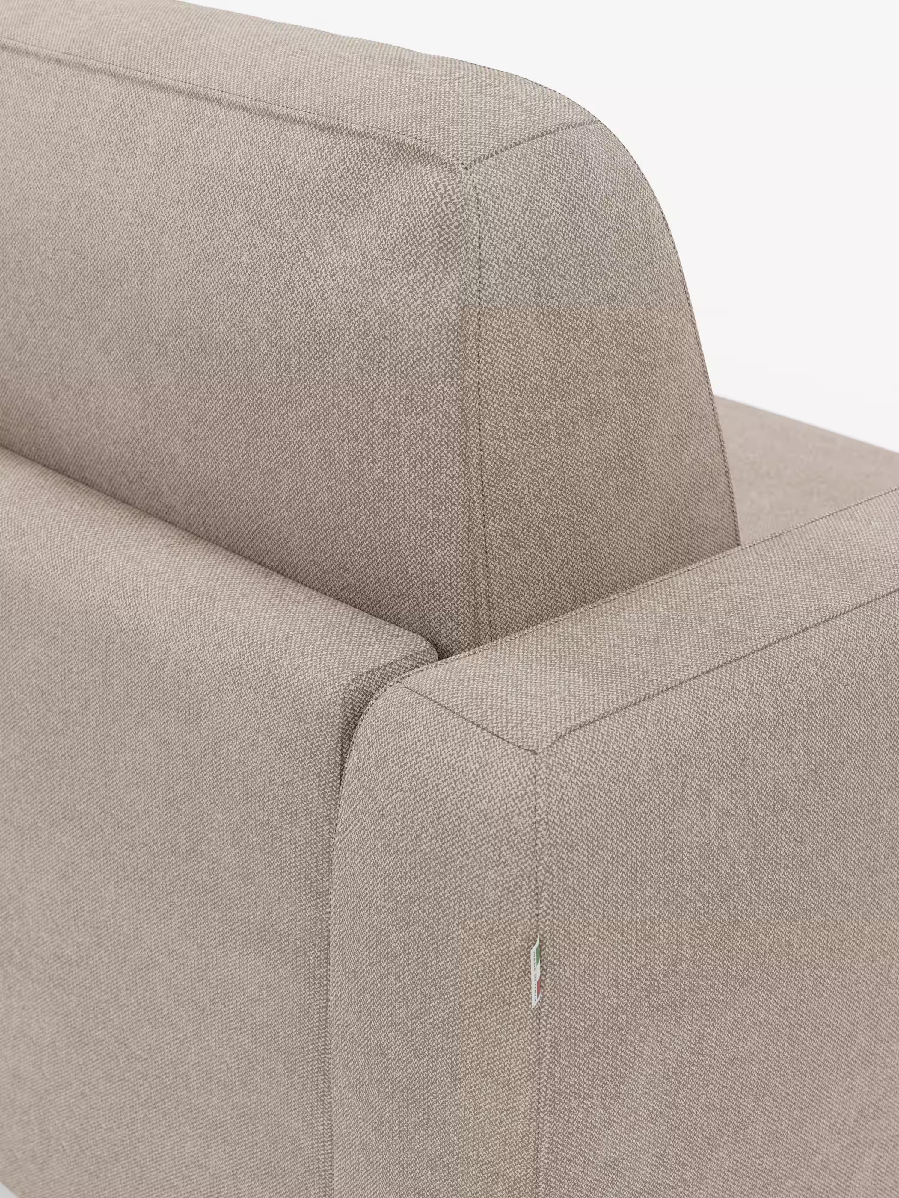 Leonida divano letto sfoderabile 3 posti - materasso alto 18 cm incluso e vano porta-cuscini in Tessuto Smacchiabile