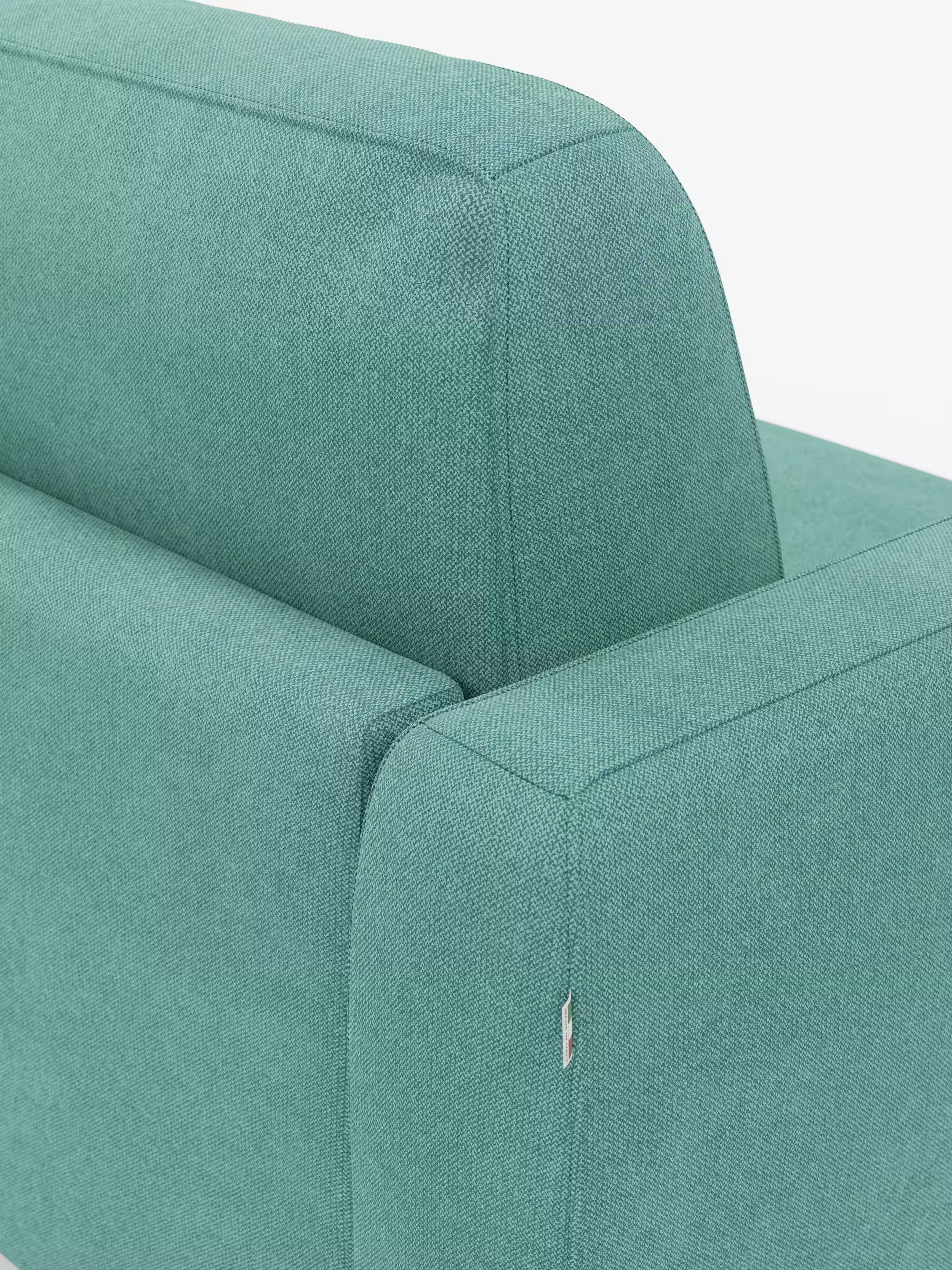 Leonida divano letto sfoderabile 3 posti - materasso alto 18 cm incluso e vano porta-cuscini in Tessuto Smacchiabile