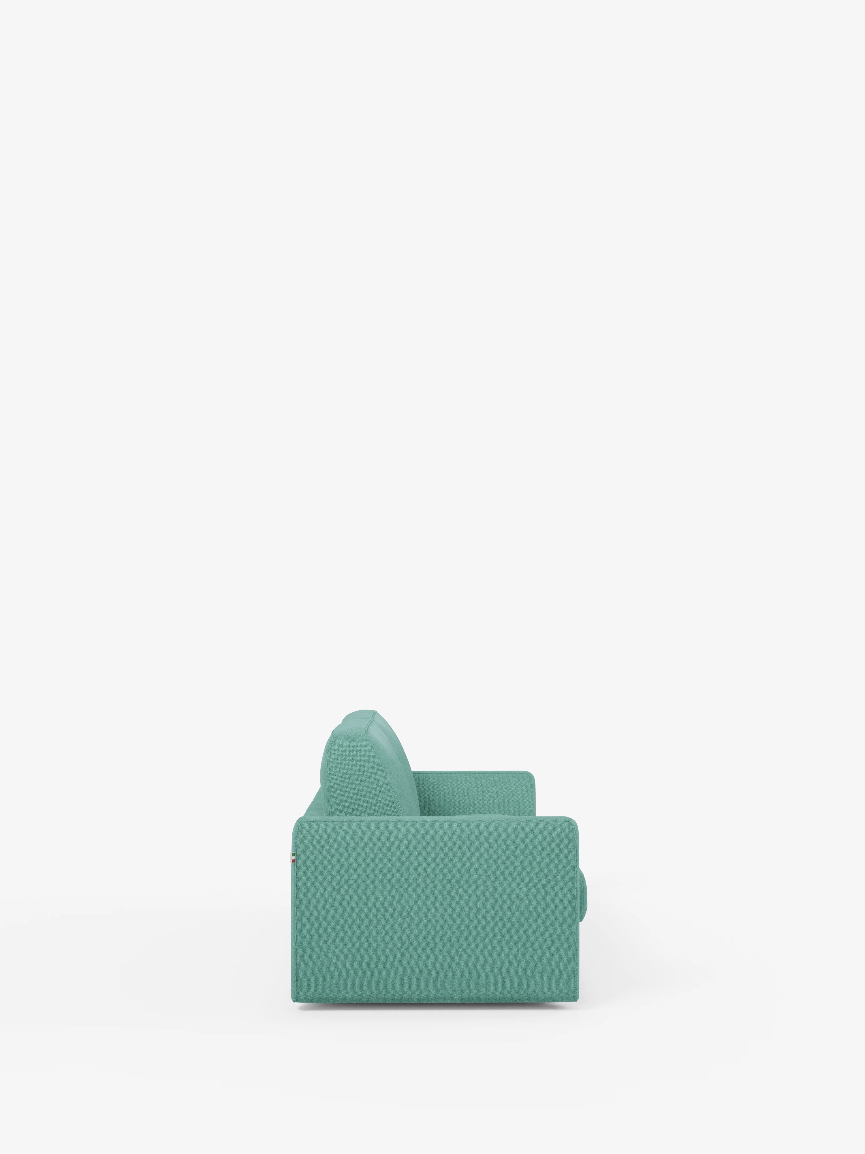 Leonida divano letto sfoderabile 3 posti - materasso alto 18 cm incluso e vano porta-cuscini in Tessuto Smacchiabile