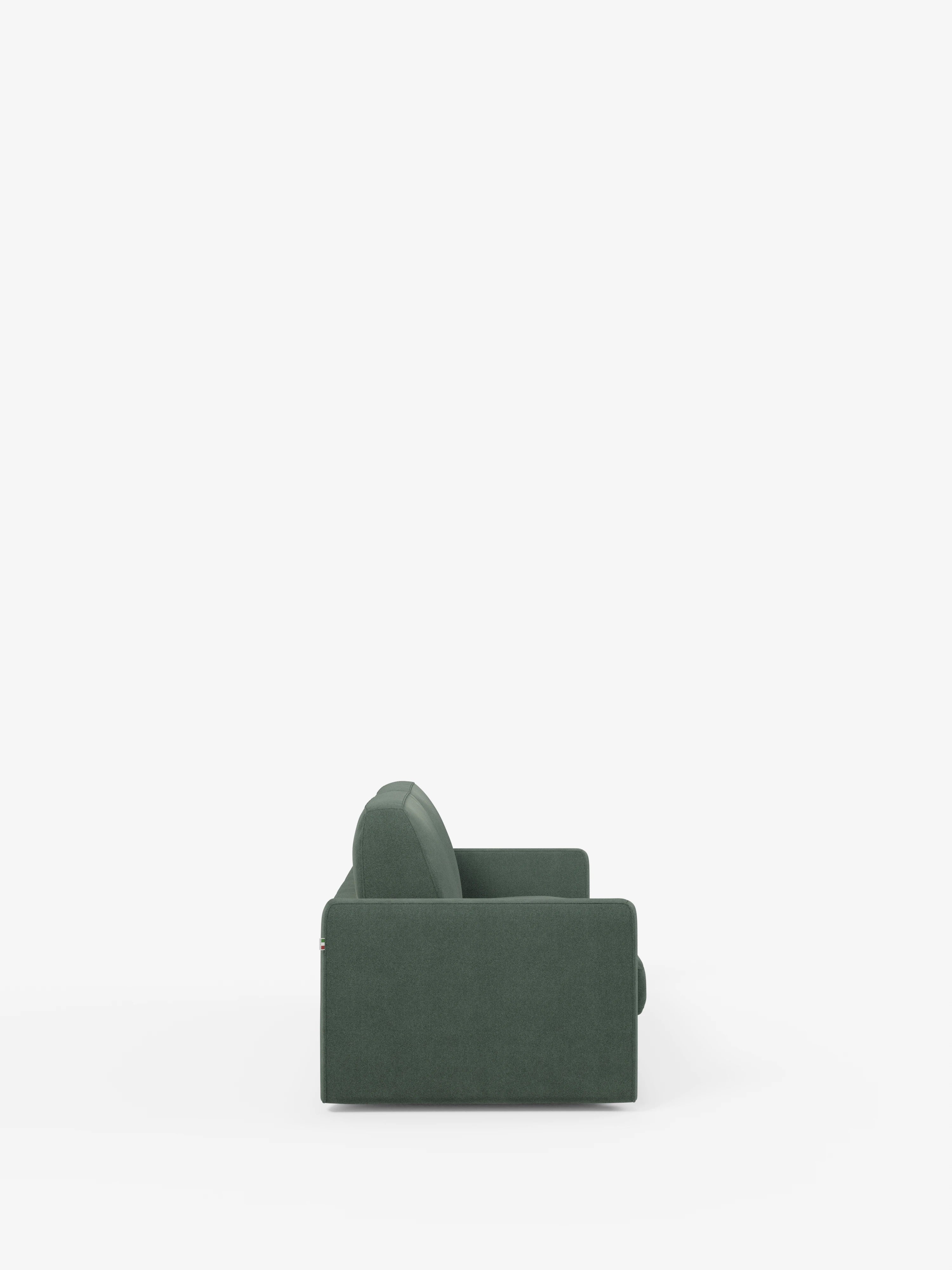 Leonida divano letto sfoderabile 3 posti - materasso alto 18 cm incluso e vano porta-cuscini in Tessuto Smacchiabile