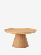 Luana Tavolino basso da salotto rotondo in rovere naturale FSC® - Coffee table Ø74 cm