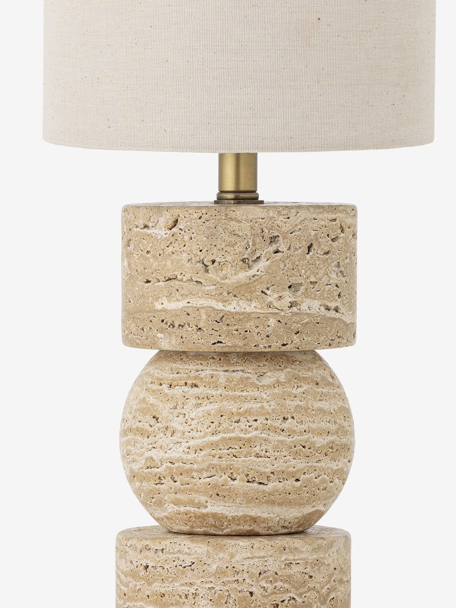 Marci Lampada da tavolo in travertino naturale - stile nordico e naturale