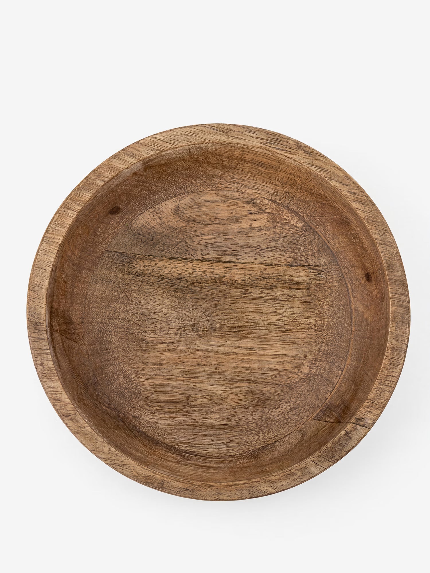 Nanuka bol avec piédestal en bois de manguier naturel FSC