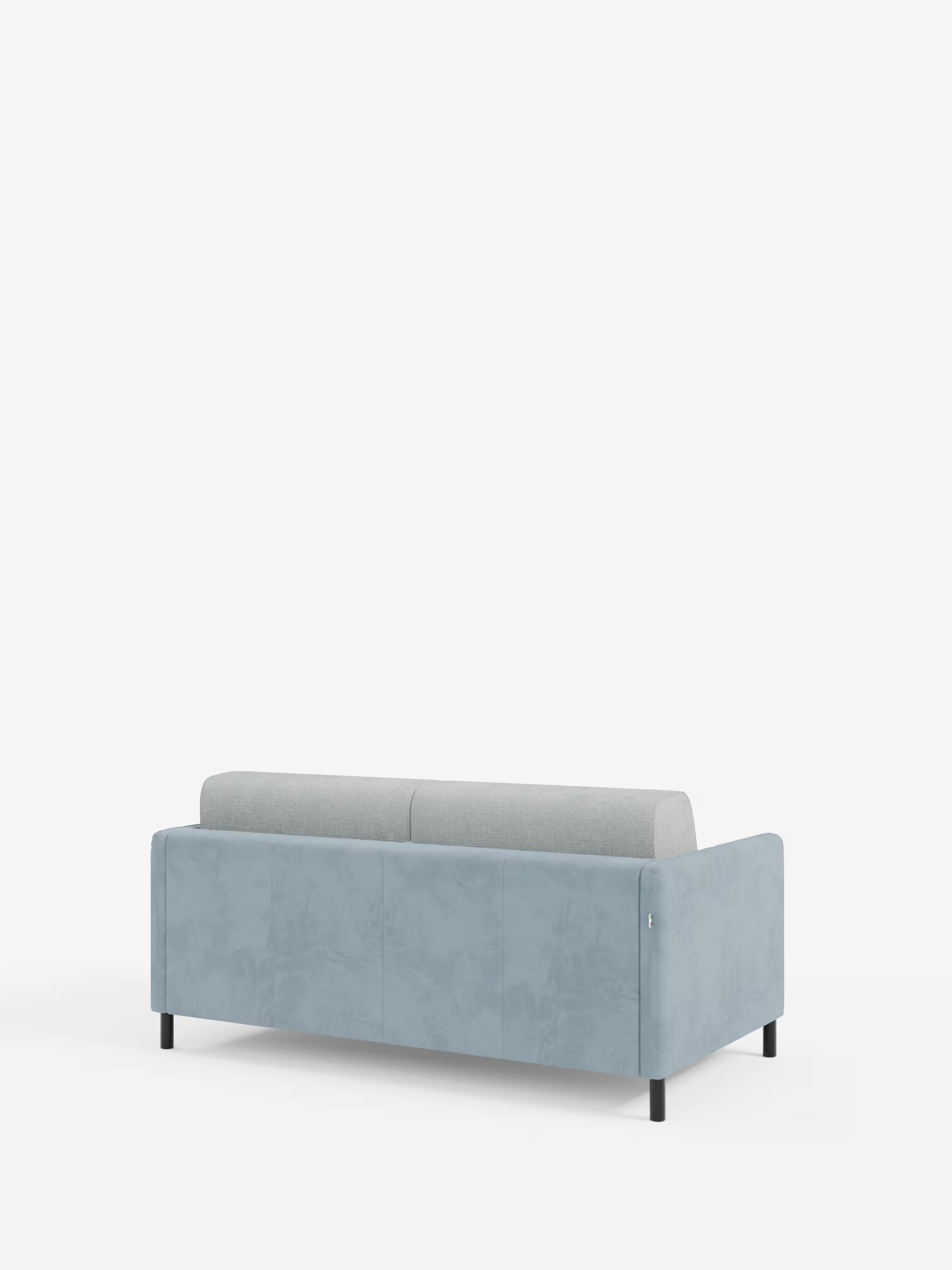 Narciso divano letto 2 e 3 posti materasso alto 18 cm - bicolore cuoio - panna in microfibra e ciniglia impermeabile