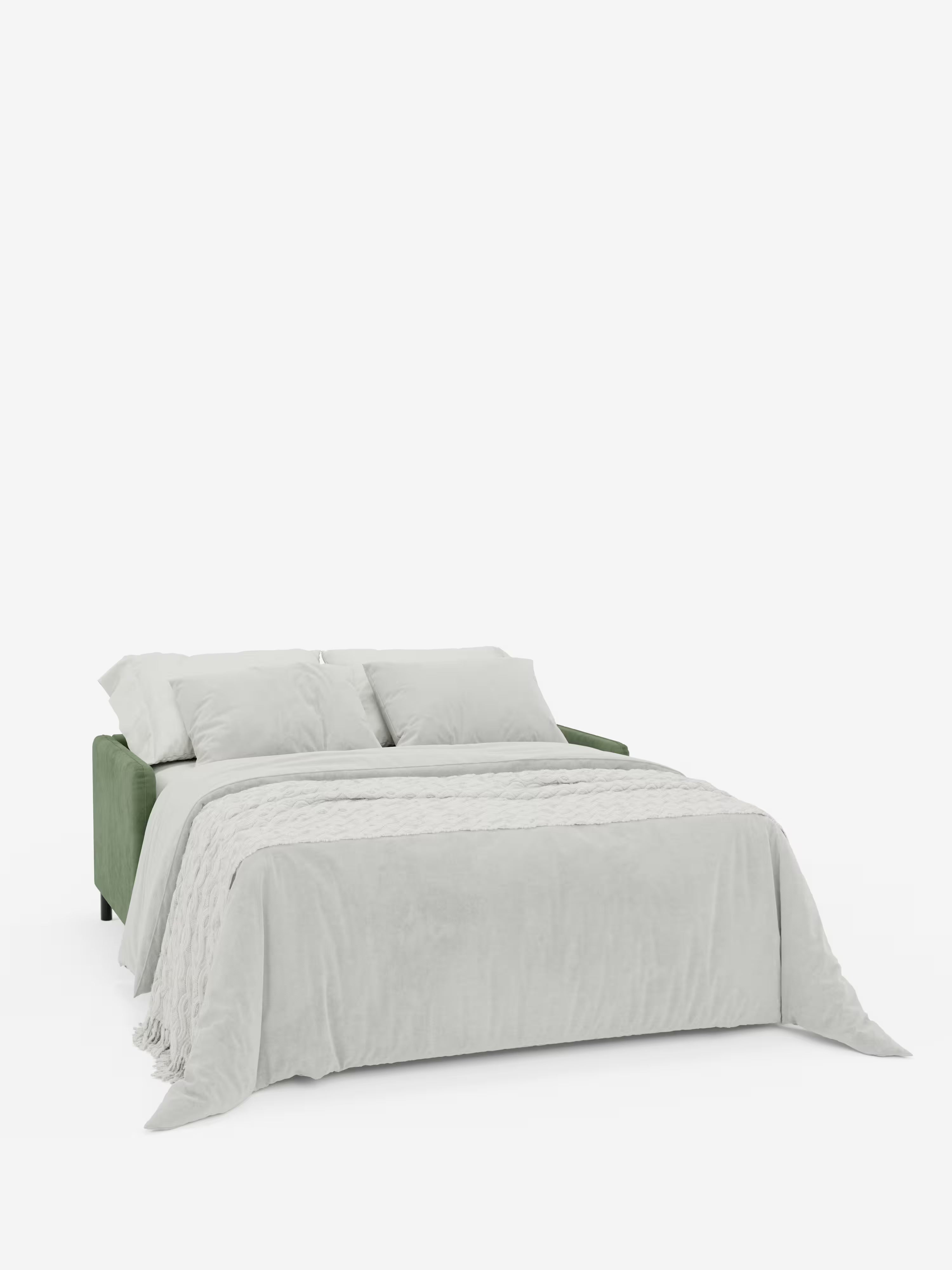 Narciso divano letto 2 e 3 posti materasso alto 18 cm - bicolore cuoio - panna in microfibra e ciniglia impermeabile
