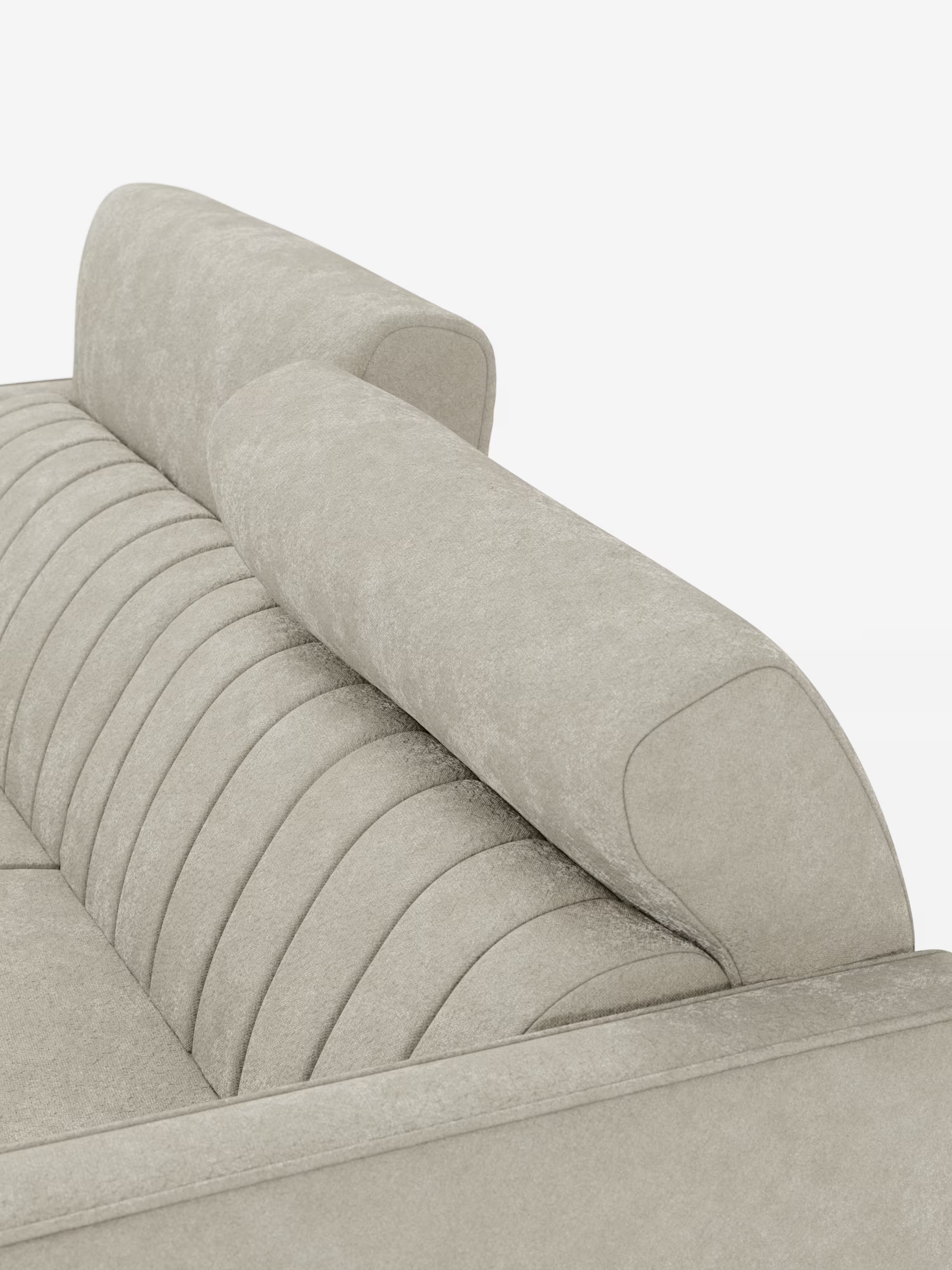 Nivon divano letto moderno 2 e 3 posti - materasso H16 cm e poggiatesta regolabili in tessuto smacchiabile