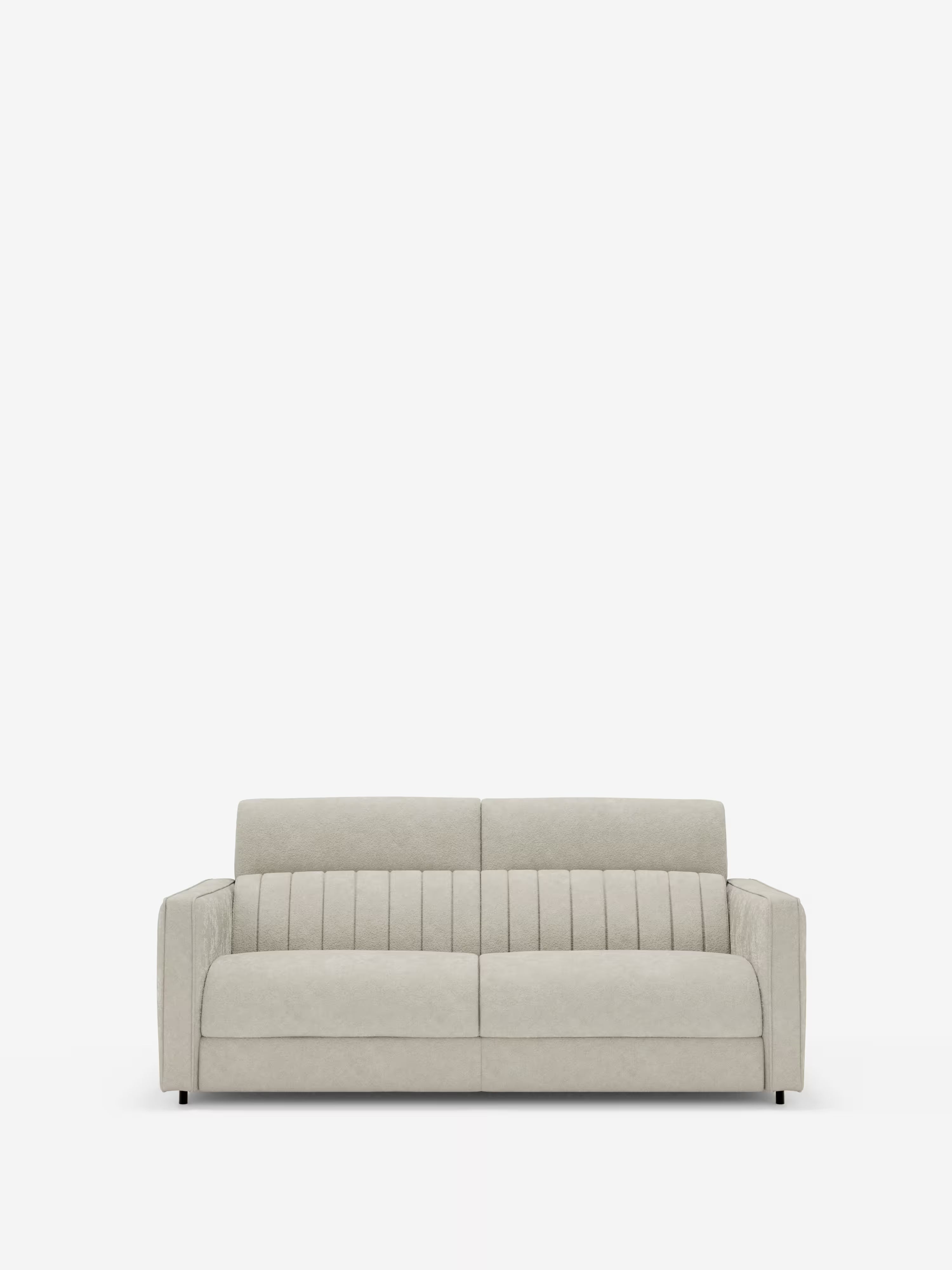Nivon divano letto moderno 2 e 3 posti - materasso H16 cm e poggiatesta regolabili in tessuto smacchiabile