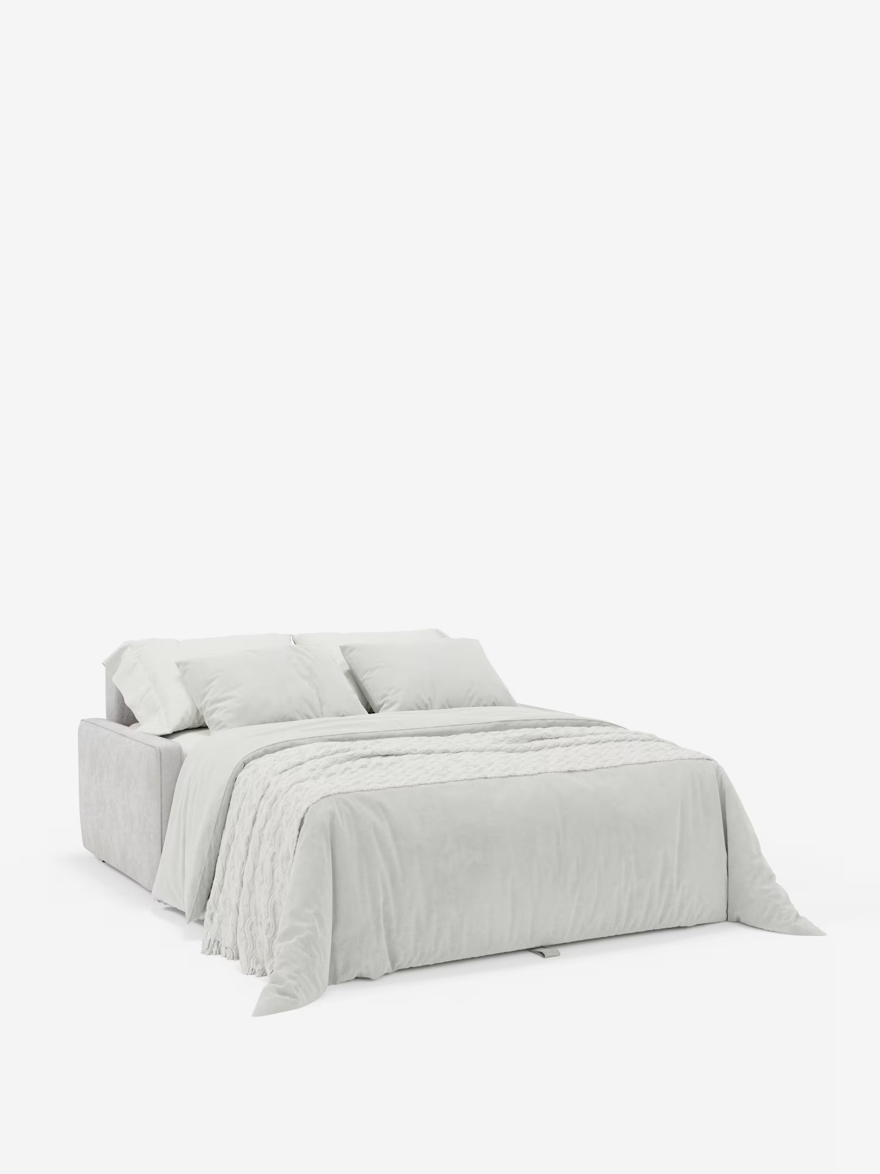 Nivon divano letto moderno 2 e 3 posti - materasso H16 cm e poggiatesta regolabili in tessuto smacchiabile