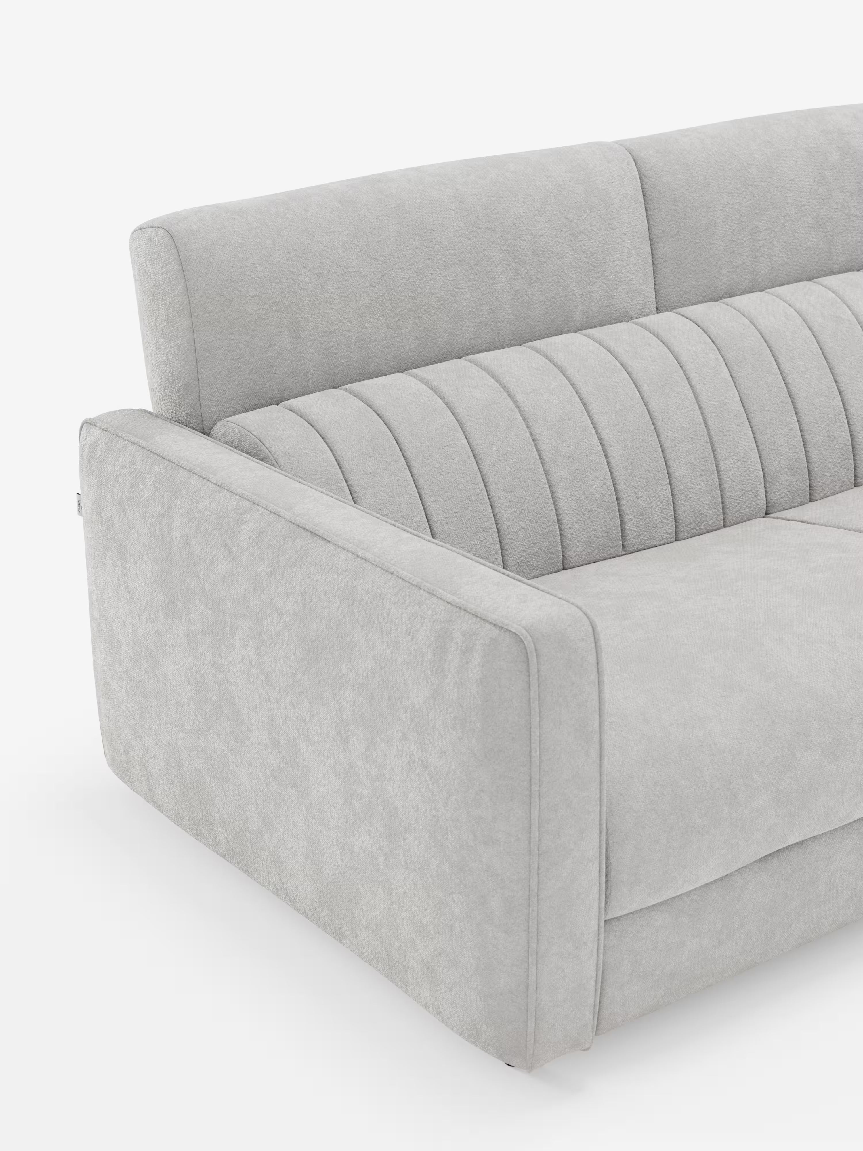 Nivon divano letto moderno 2 e 3 posti - materasso H16 cm e poggiatesta regolabili in tessuto smacchiabile