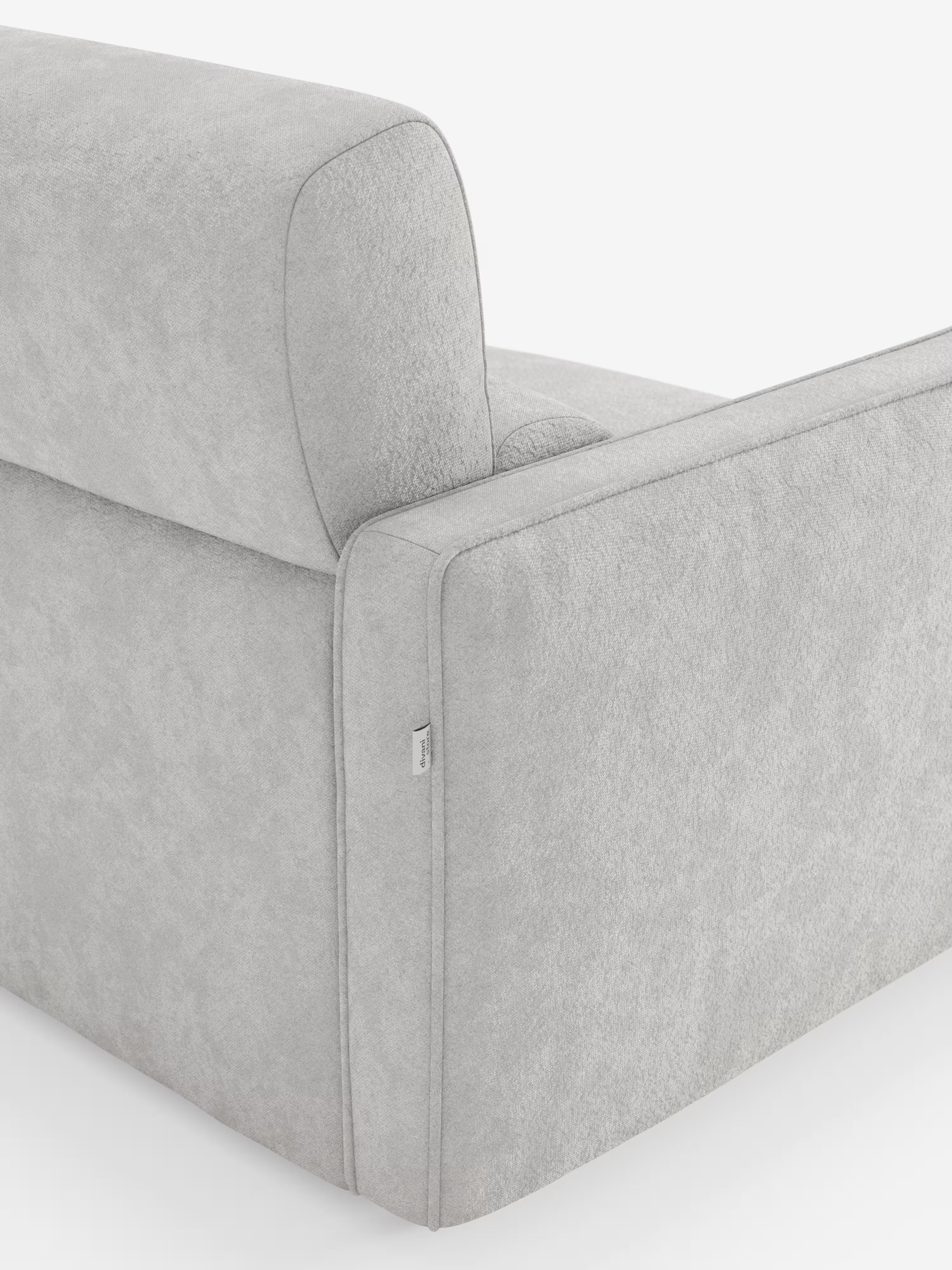 Nivon divano letto moderno 2 e 3 posti - materasso H16 cm e poggiatesta regolabili in tessuto smacchiabile