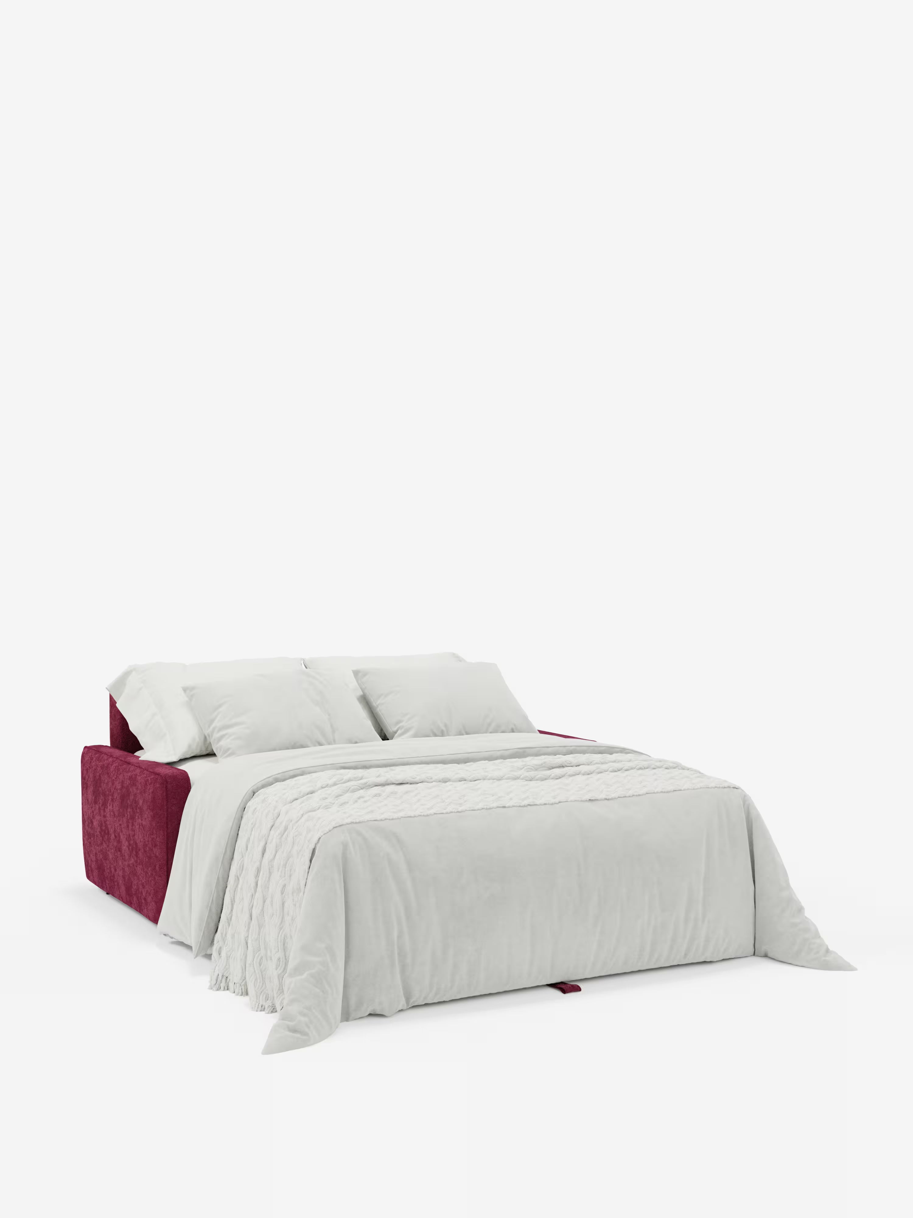 Nivon divano letto moderno 2 e 3 posti - materasso H16 cm e poggiatesta regolabili in tessuto smacchiabile