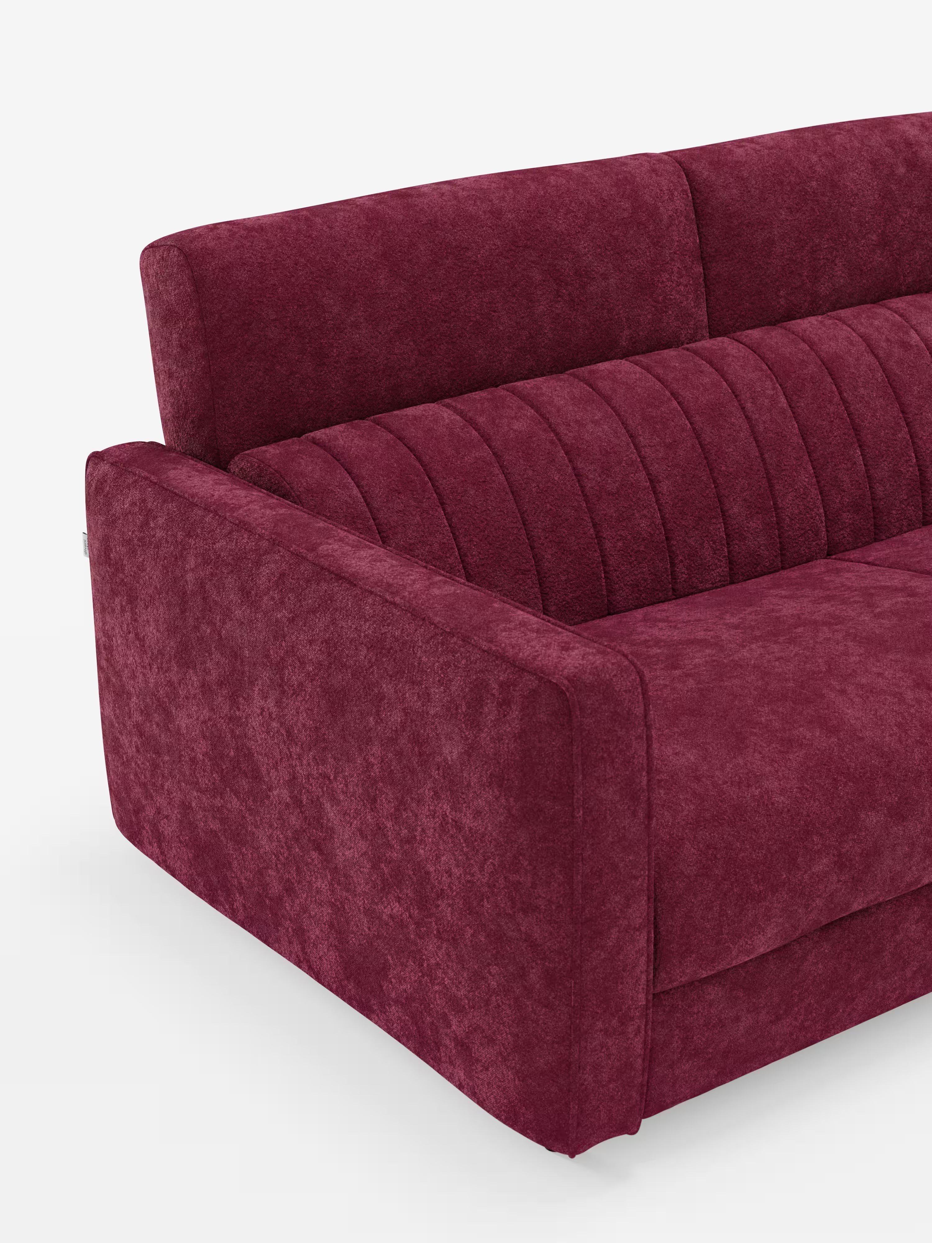 Nivon divano letto moderno 2 e 3 posti - materasso H16 cm e poggiatesta regolabili in tessuto smacchiabile