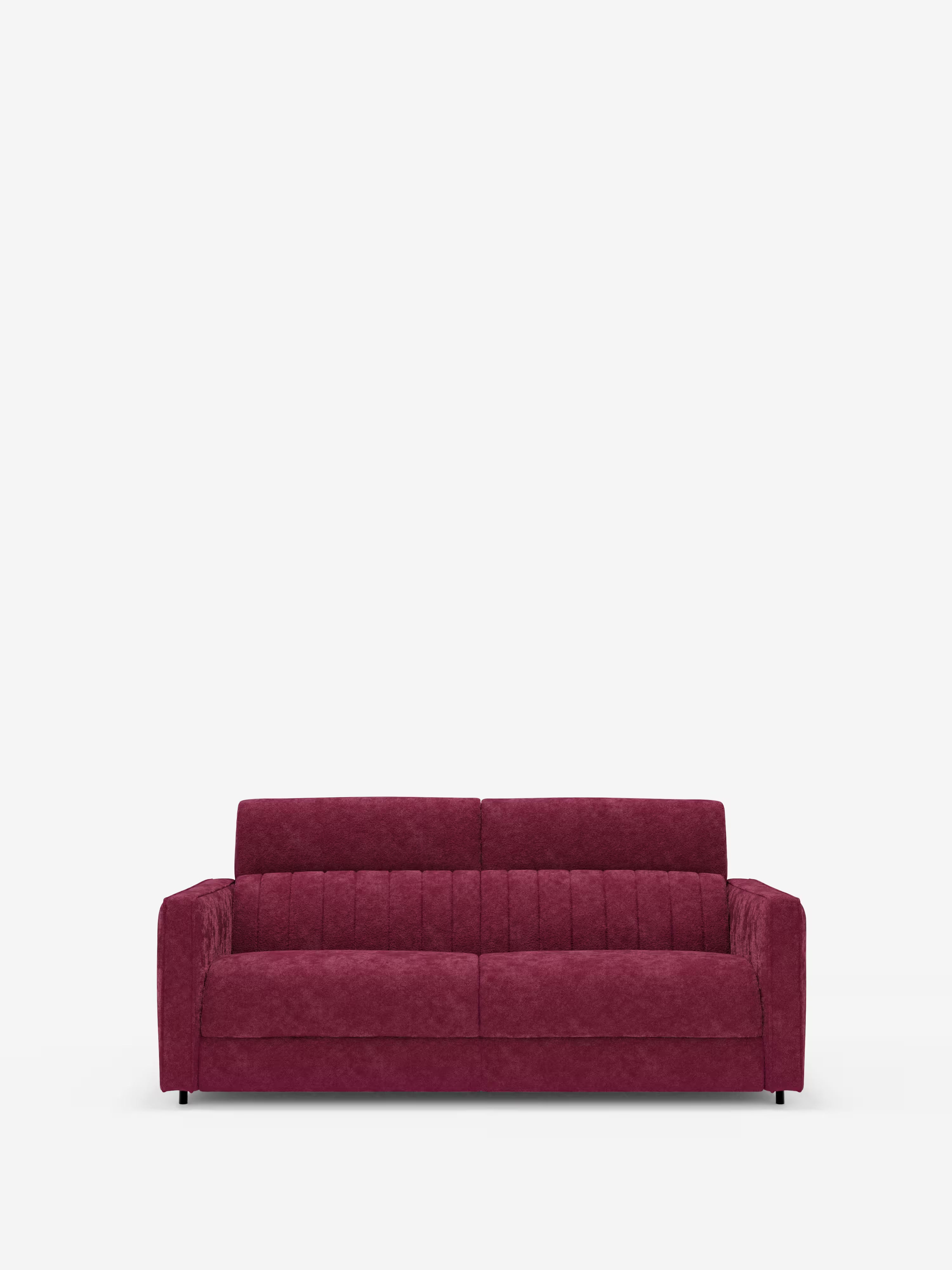 Nivon divano letto moderno 2 e 3 posti - materasso H16 cm e poggiatesta regolabili in tessuto smacchiabile